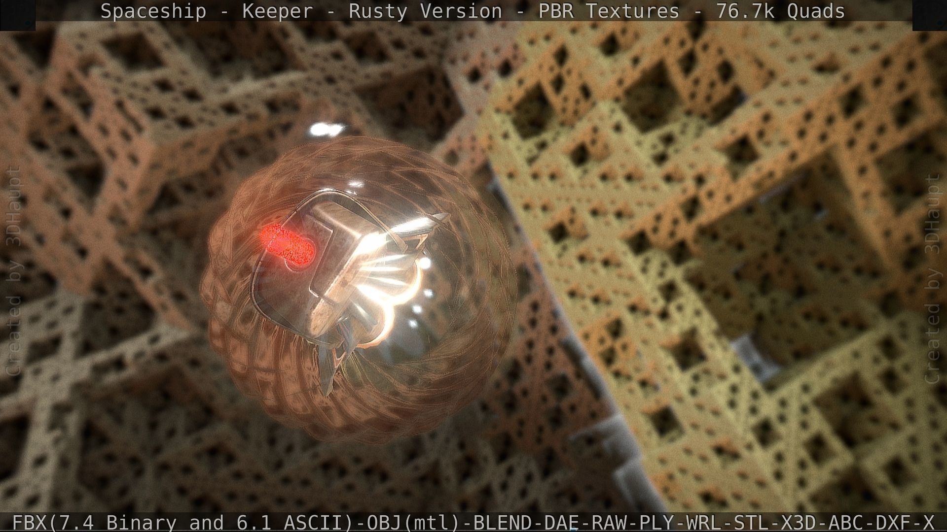 Spaceship - Keeper - Rusty Version 3D model_61