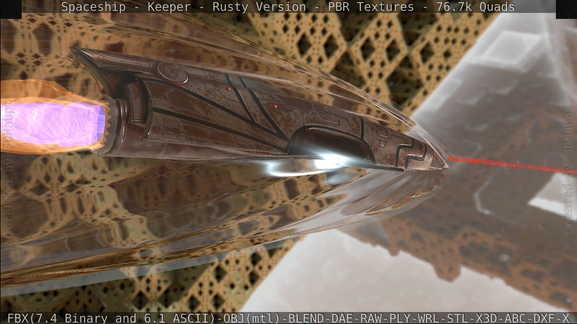 Spaceship - Keeper - Rusty Version 3D model_490