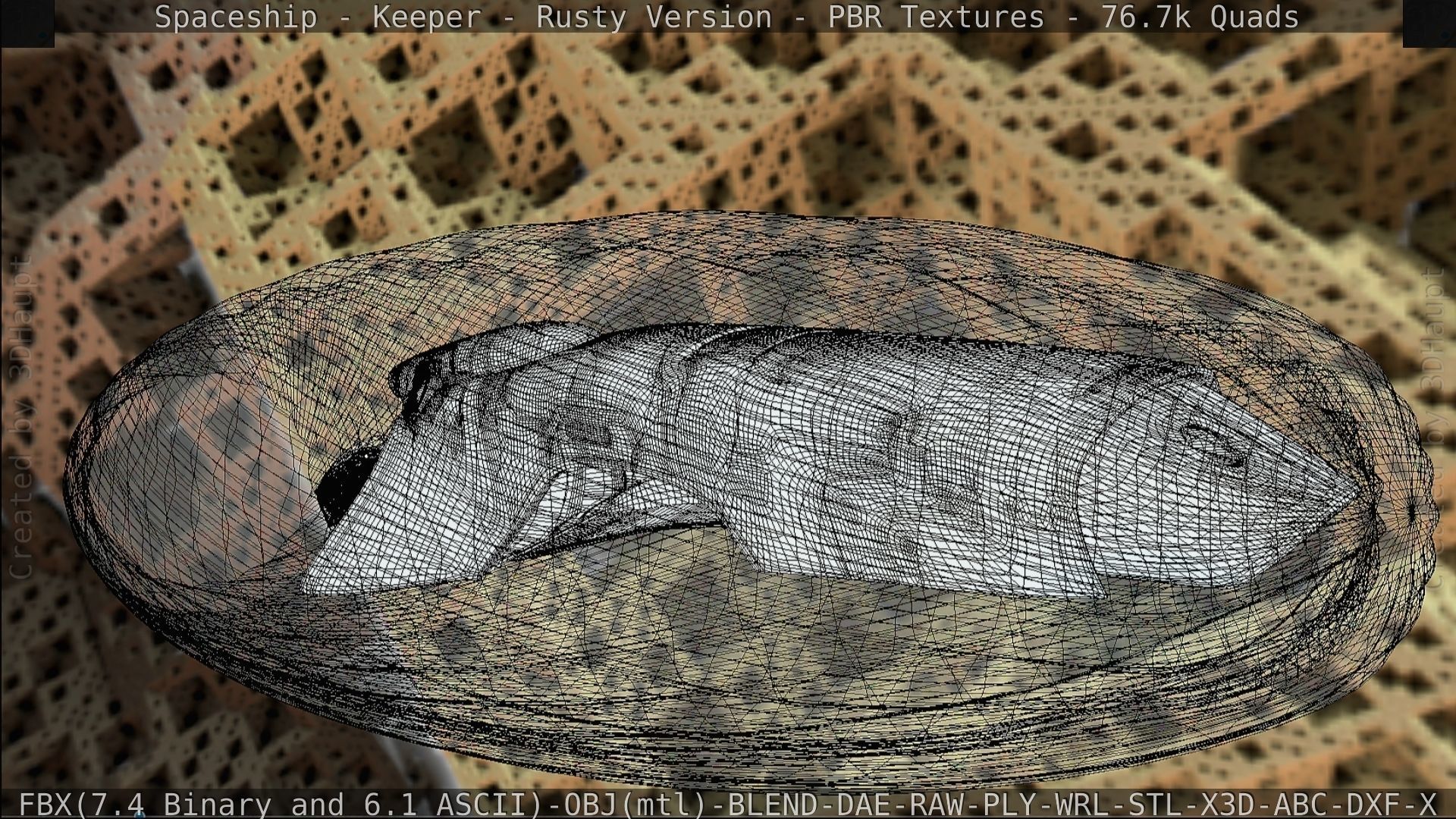 Spaceship - Keeper - Rusty Version 3D model_251