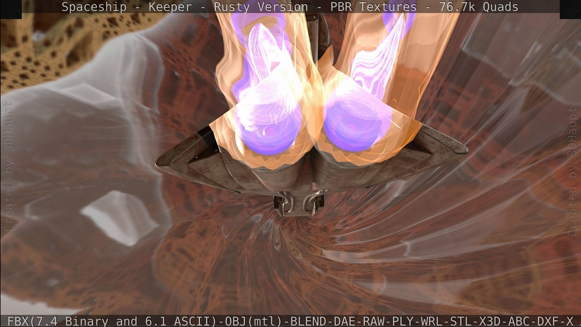 Spaceship - Keeper - Rusty Version 3D model_513