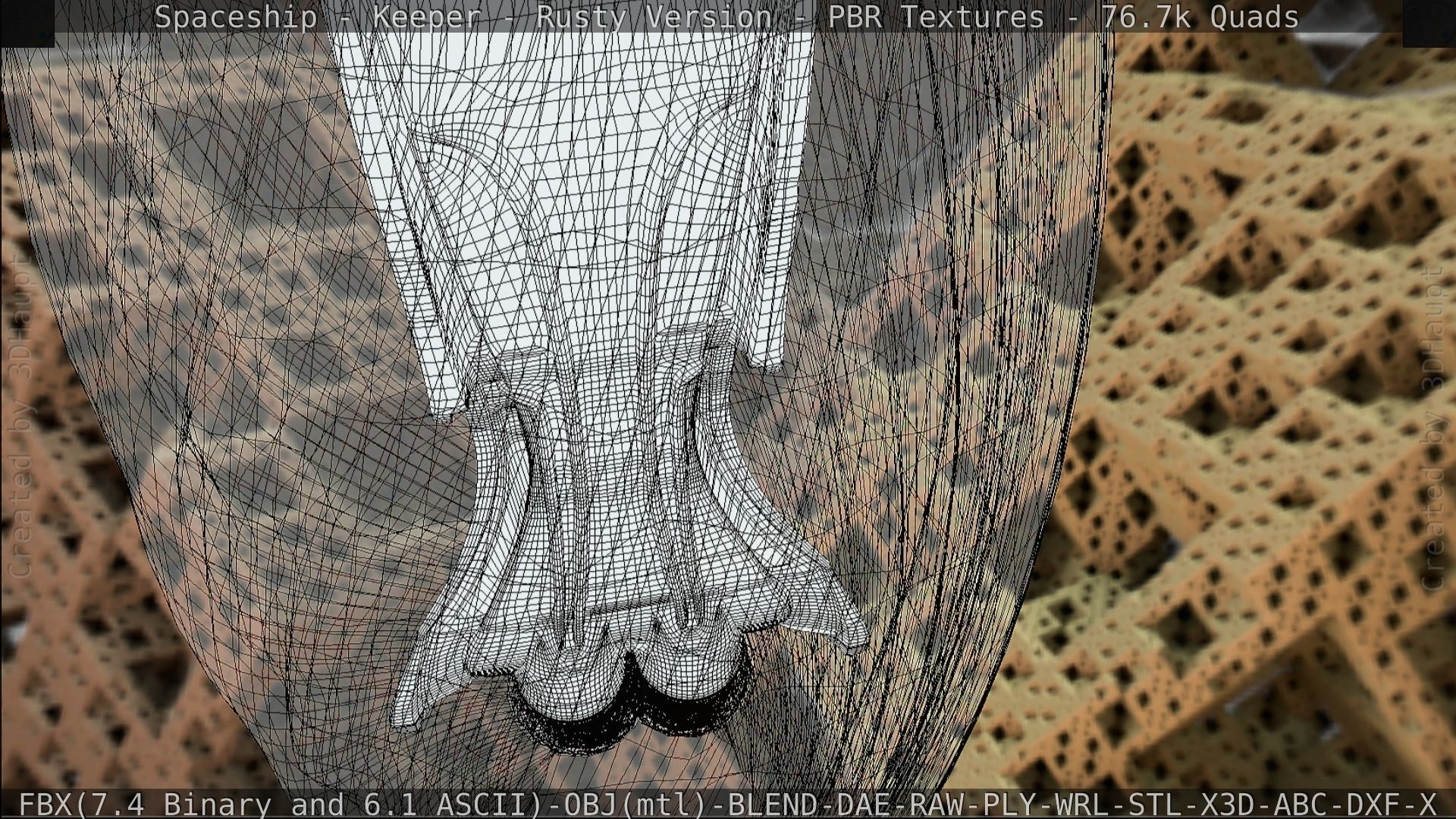 Spaceship - Keeper - Rusty Version 3D model_248