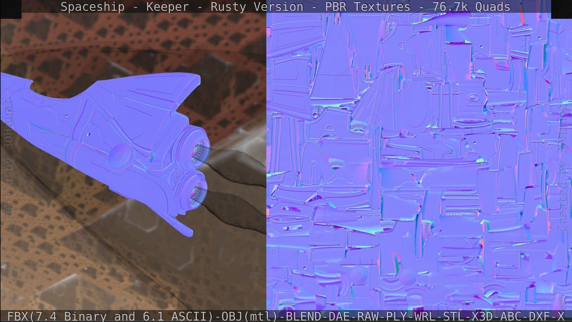 Spaceship - Keeper - Rusty Version 3D model_399