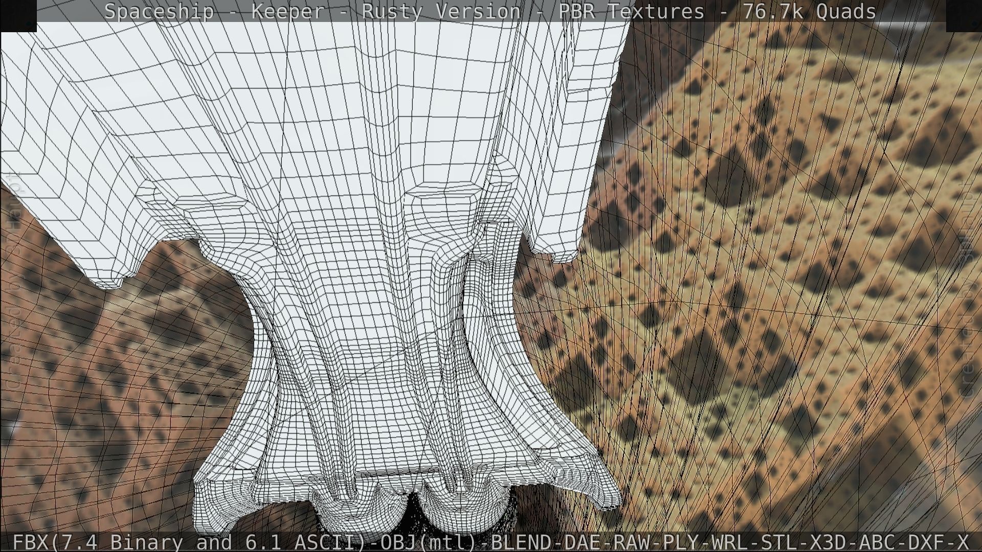 Spaceship - Keeper - Rusty Version 3D model_544