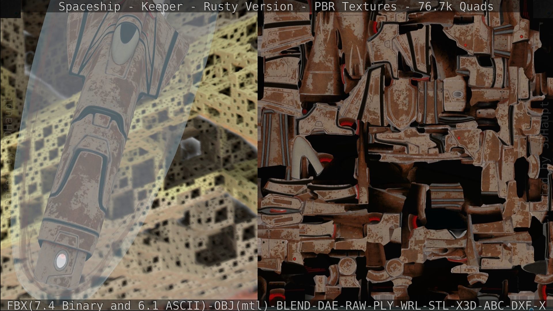 Spaceship - Keeper - Rusty Version 3D model_275