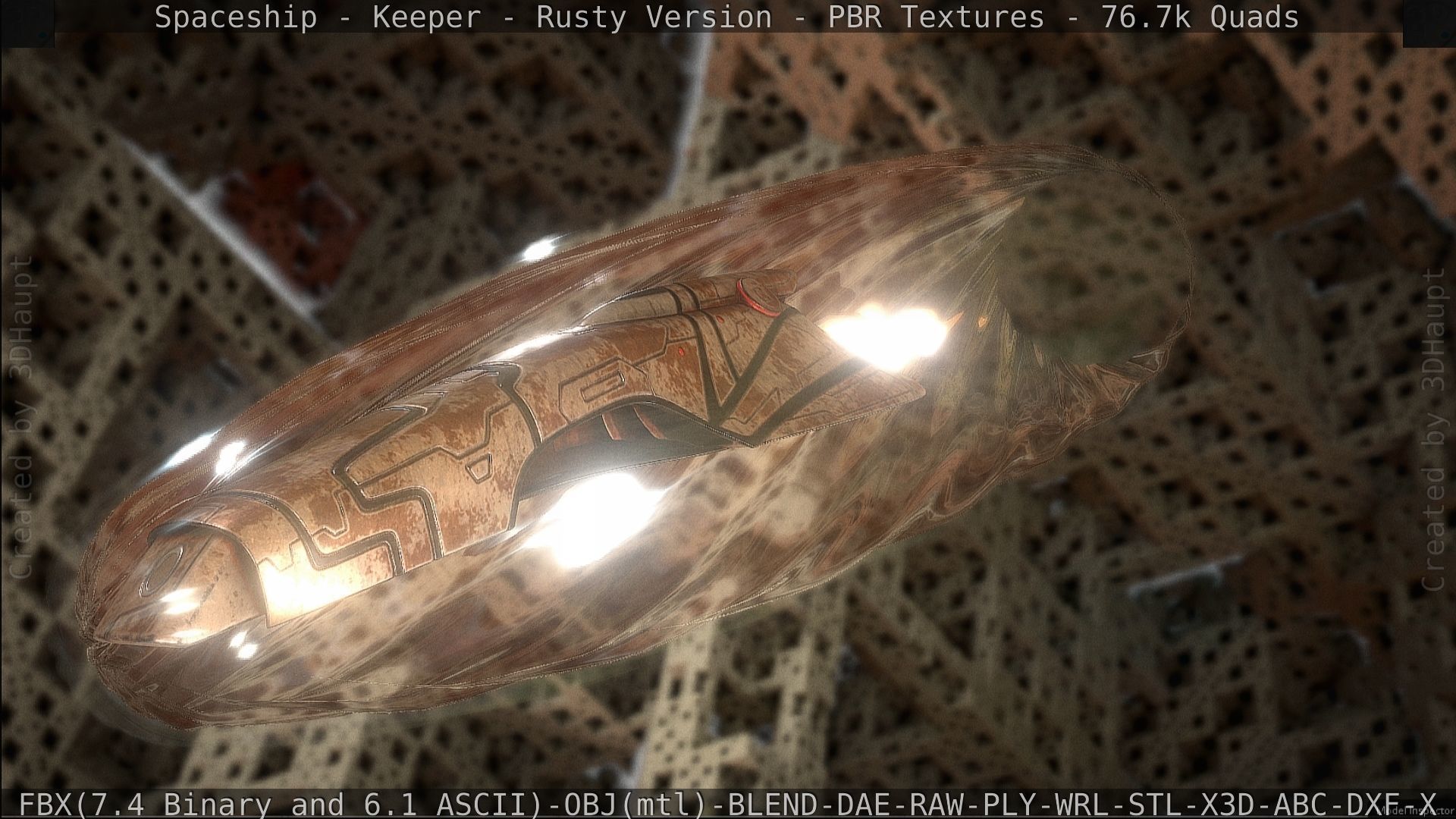 Spaceship - Keeper - Rusty Version 3D model_206