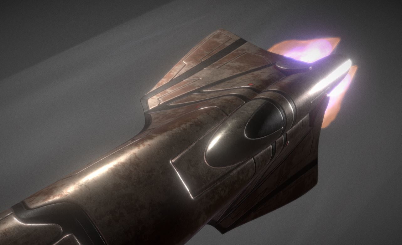 Spaceship - Keeper - Rusty Version 3D model_5