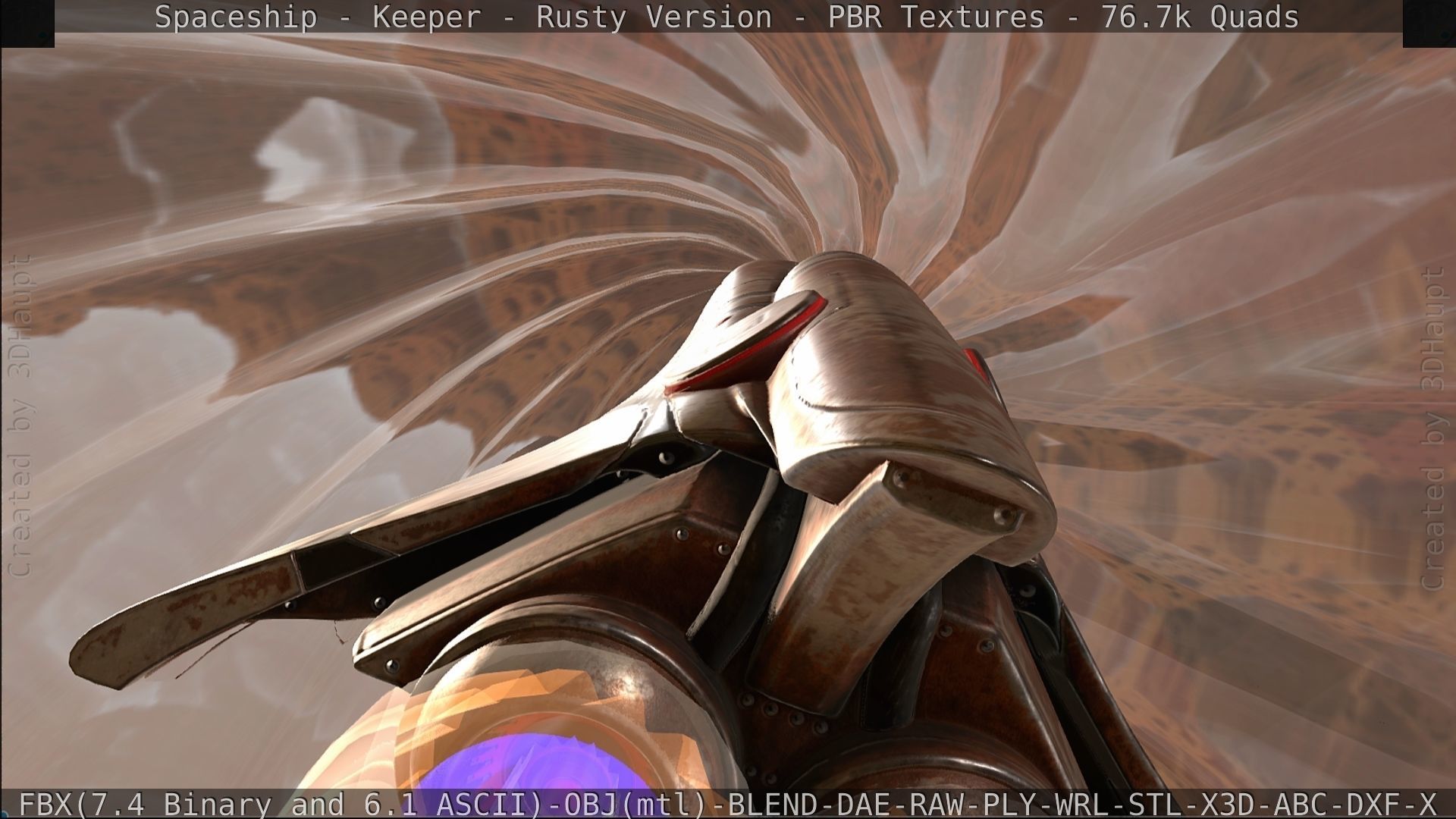 Spaceship - Keeper - Rusty Version 3D model_520