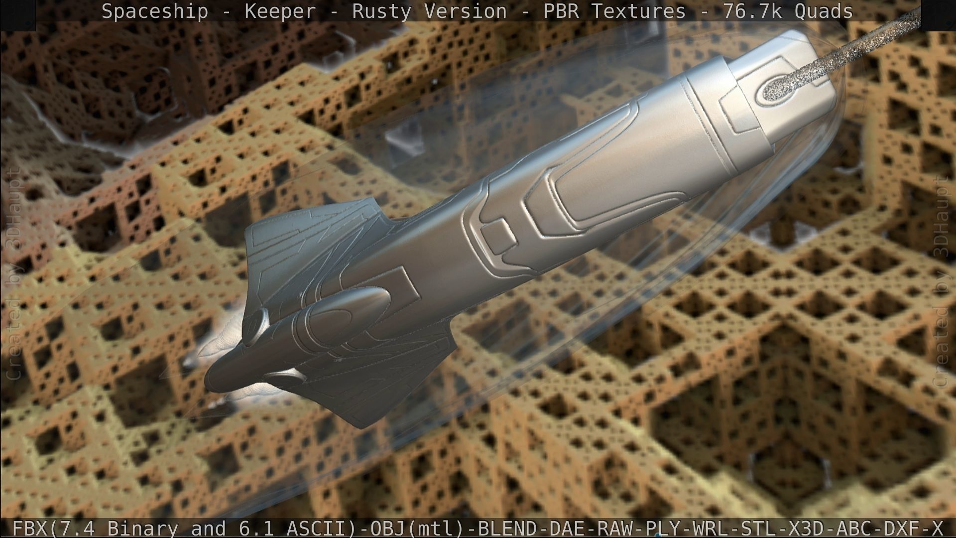 Spaceship - Keeper - Rusty Version 3D model_458