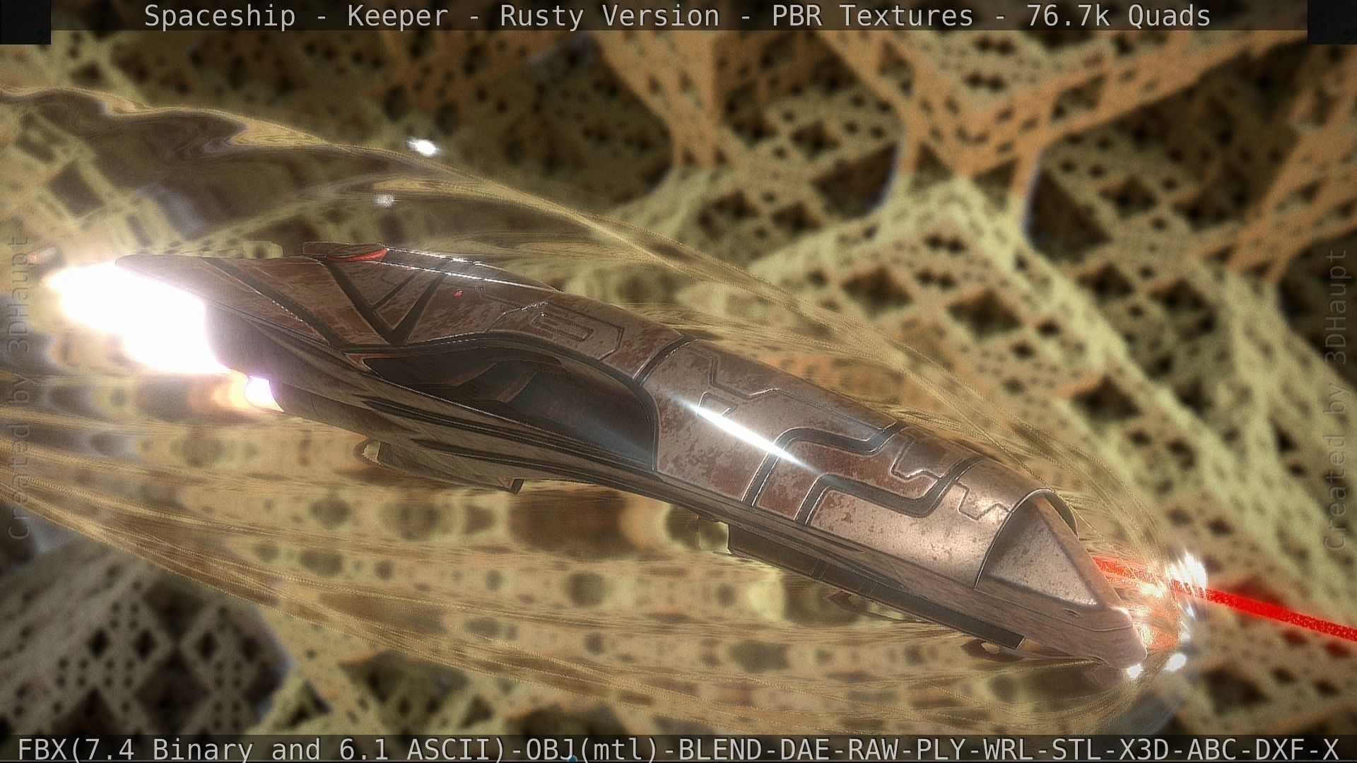 Spaceship - Keeper - Rusty Version 3D model_51