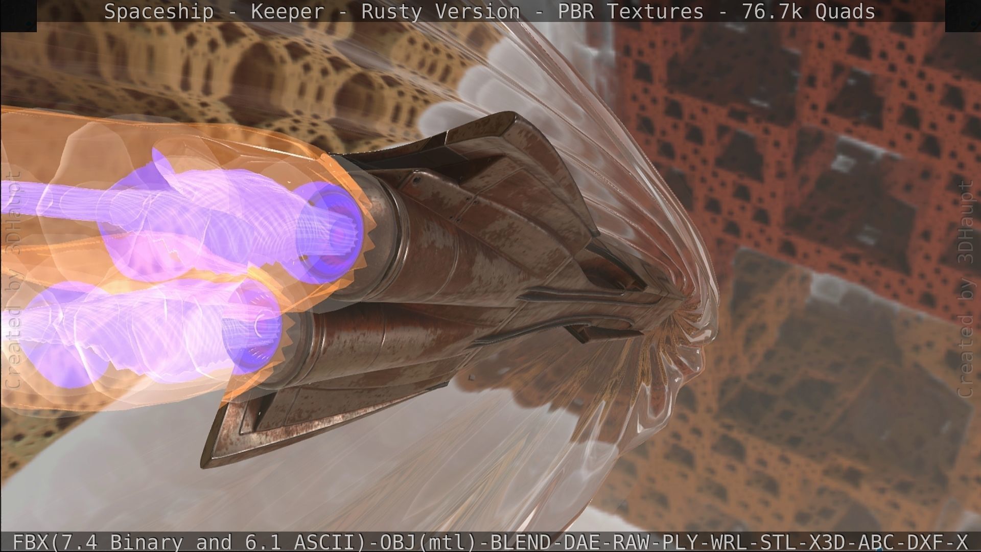 Spaceship - Keeper - Rusty Version 3D model_506