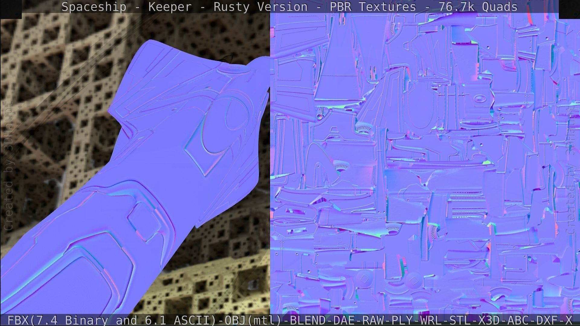 Spaceship - Keeper - Rusty Version 3D model_383