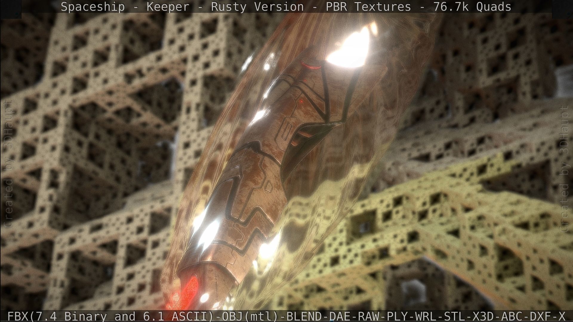 Spaceship - Keeper - Rusty Version 3D model_539