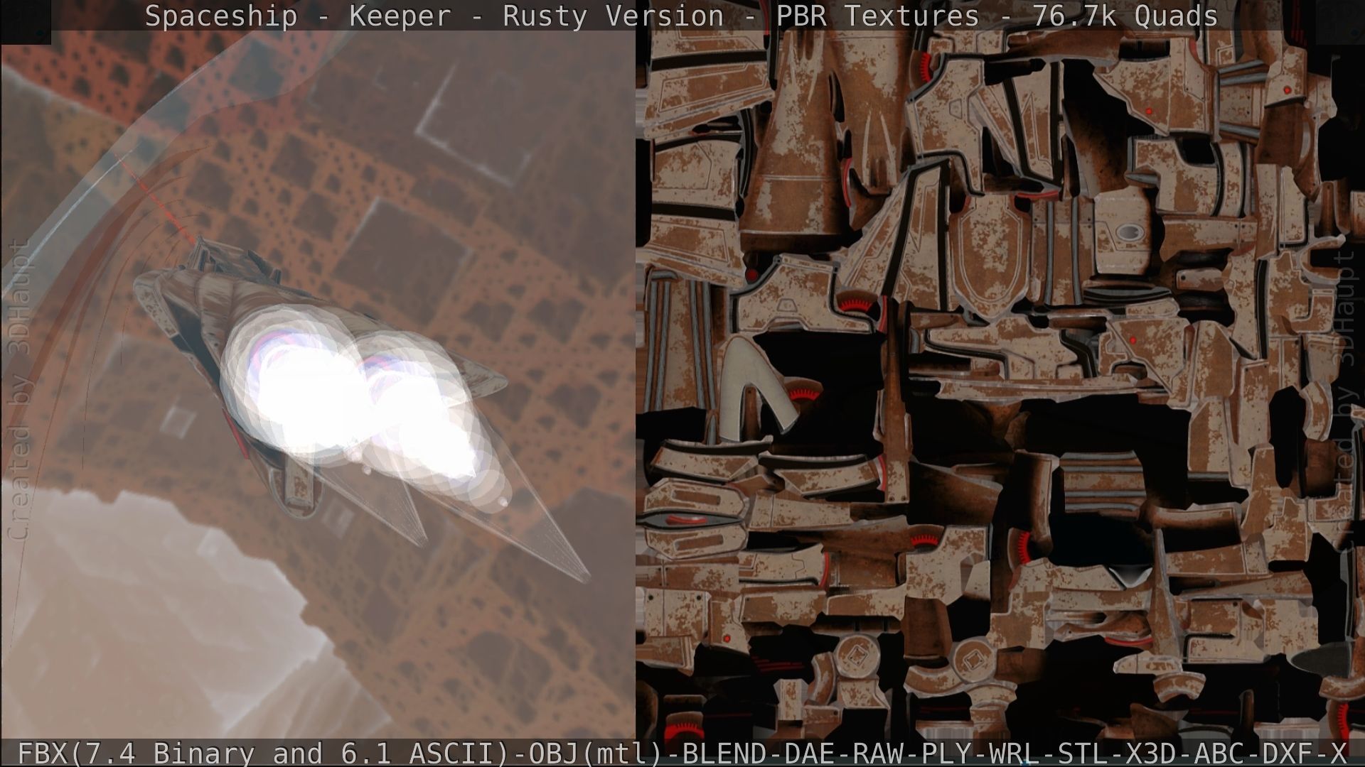 Spaceship - Keeper - Rusty Version 3D model_268