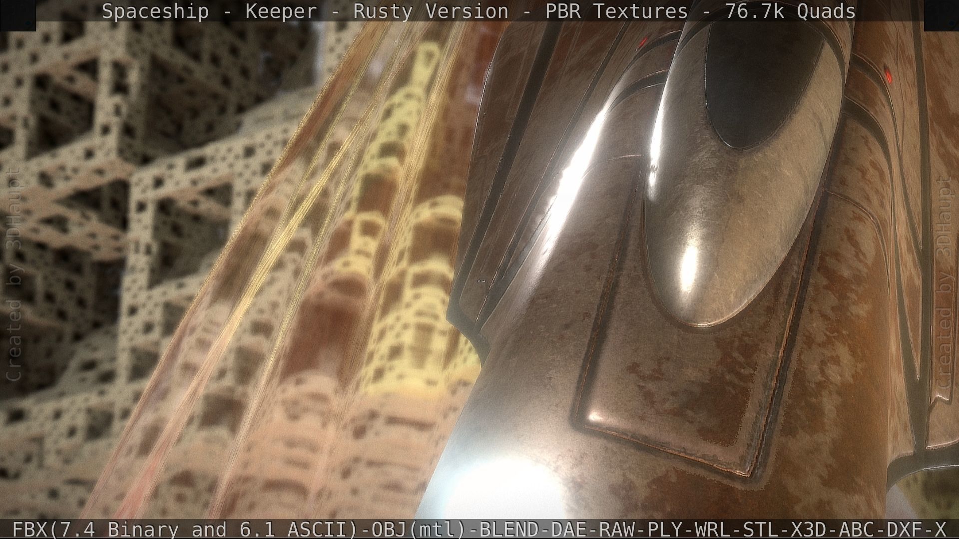 Spaceship - Keeper - Rusty Version 3D model_120