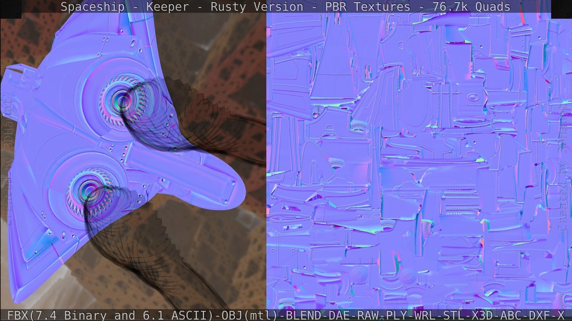 Spaceship - Keeper - Rusty Version 3D model_395