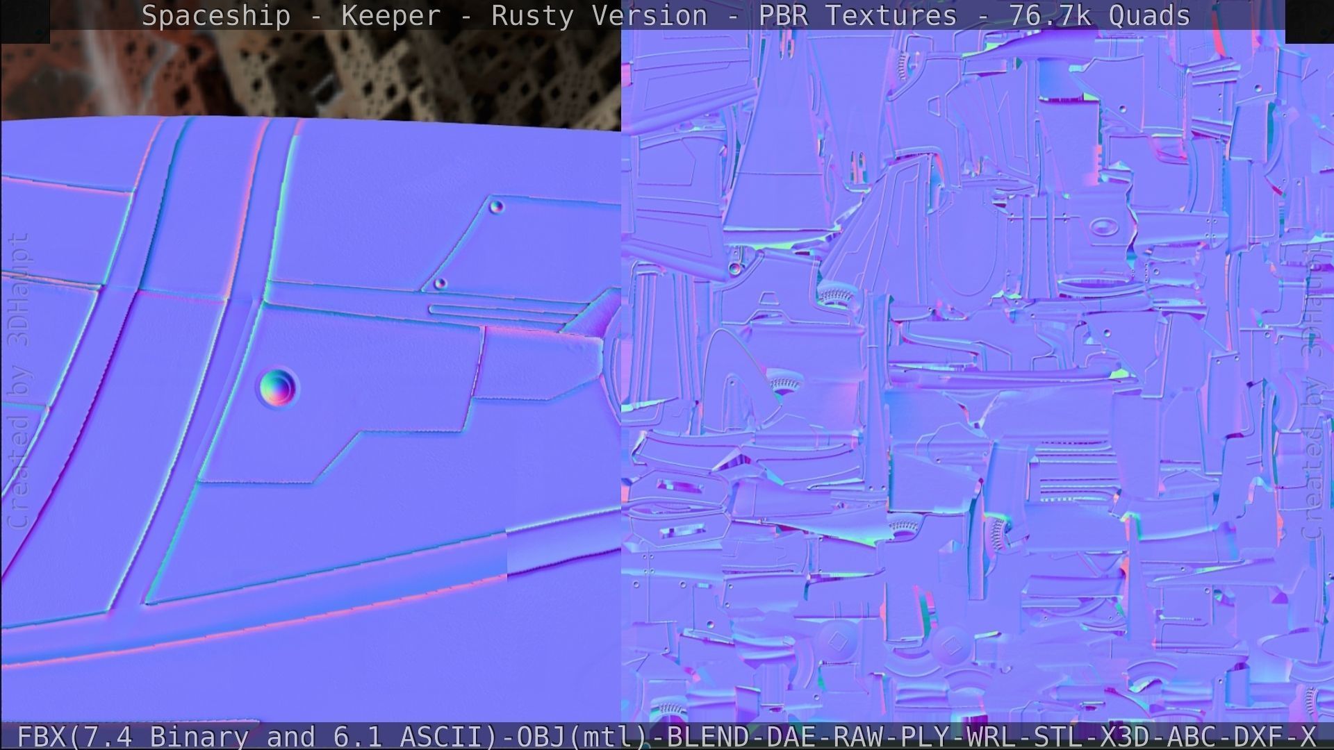 Spaceship - Keeper - Rusty Version 3D model_384