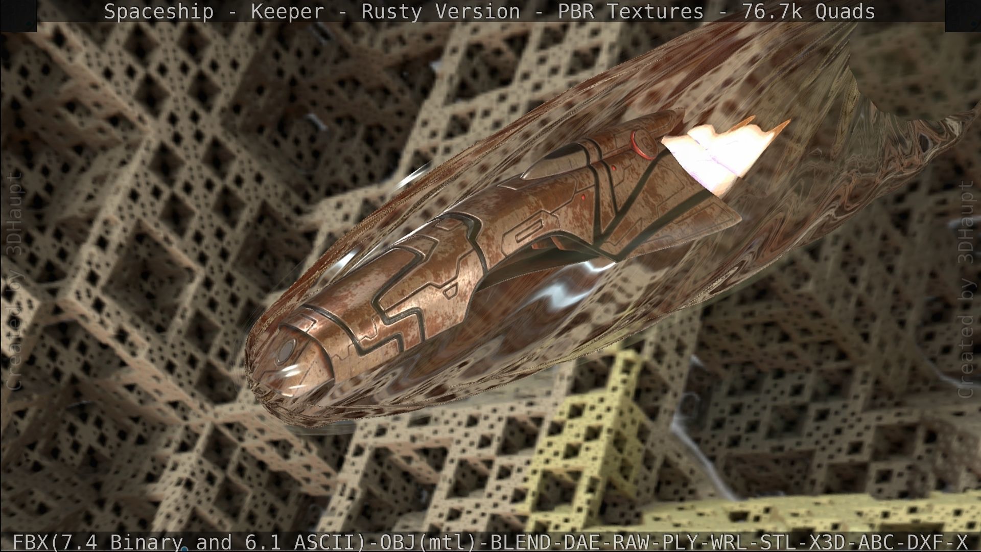 Spaceship - Keeper - Rusty Version 3D model_481