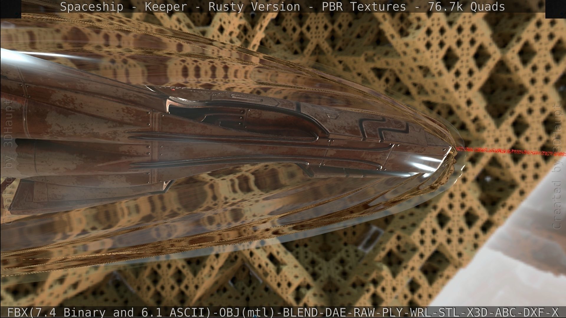 Spaceship - Keeper - Rusty Version 3D model_493