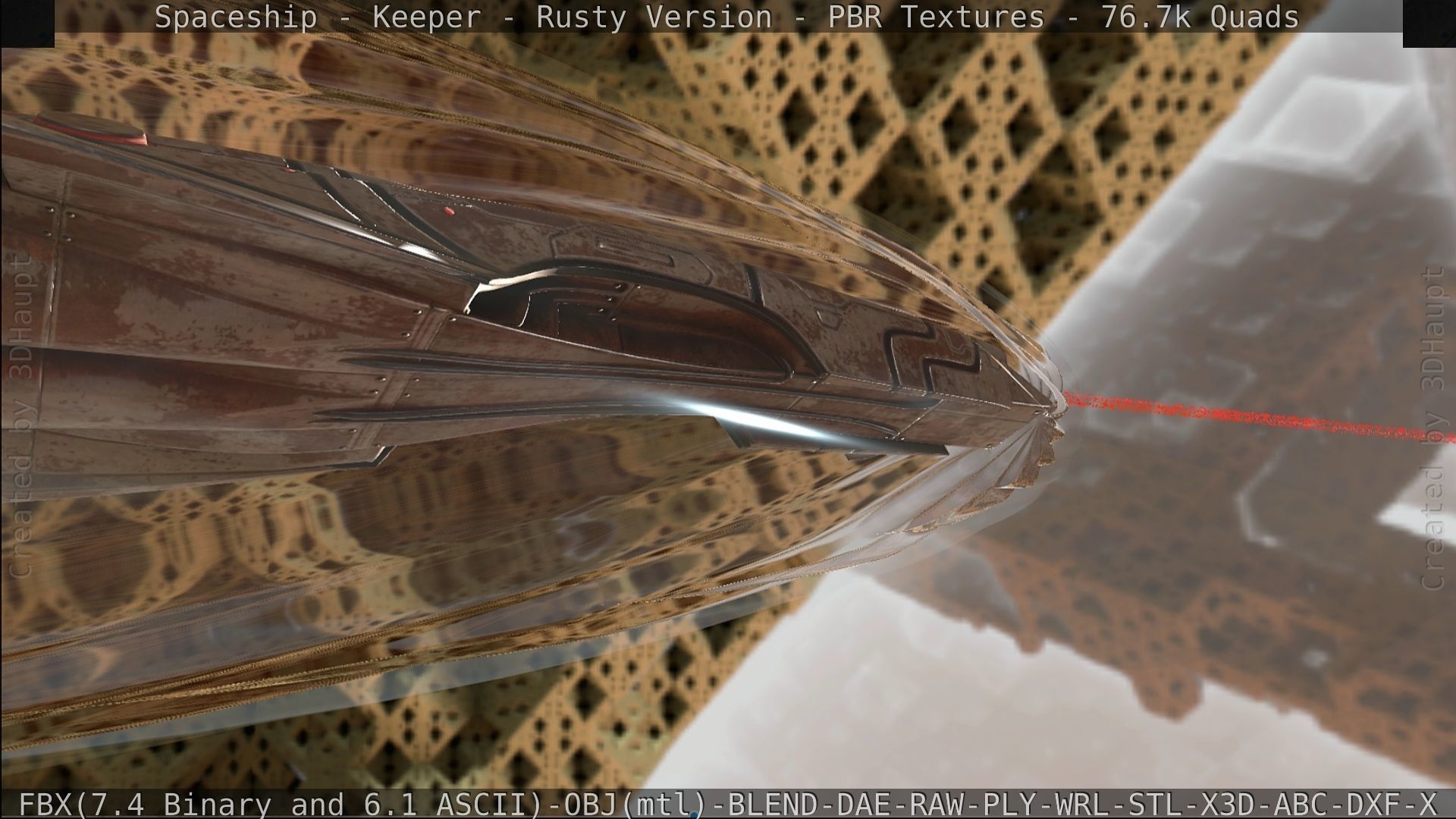 Spaceship - Keeper - Rusty Version 3D model_492