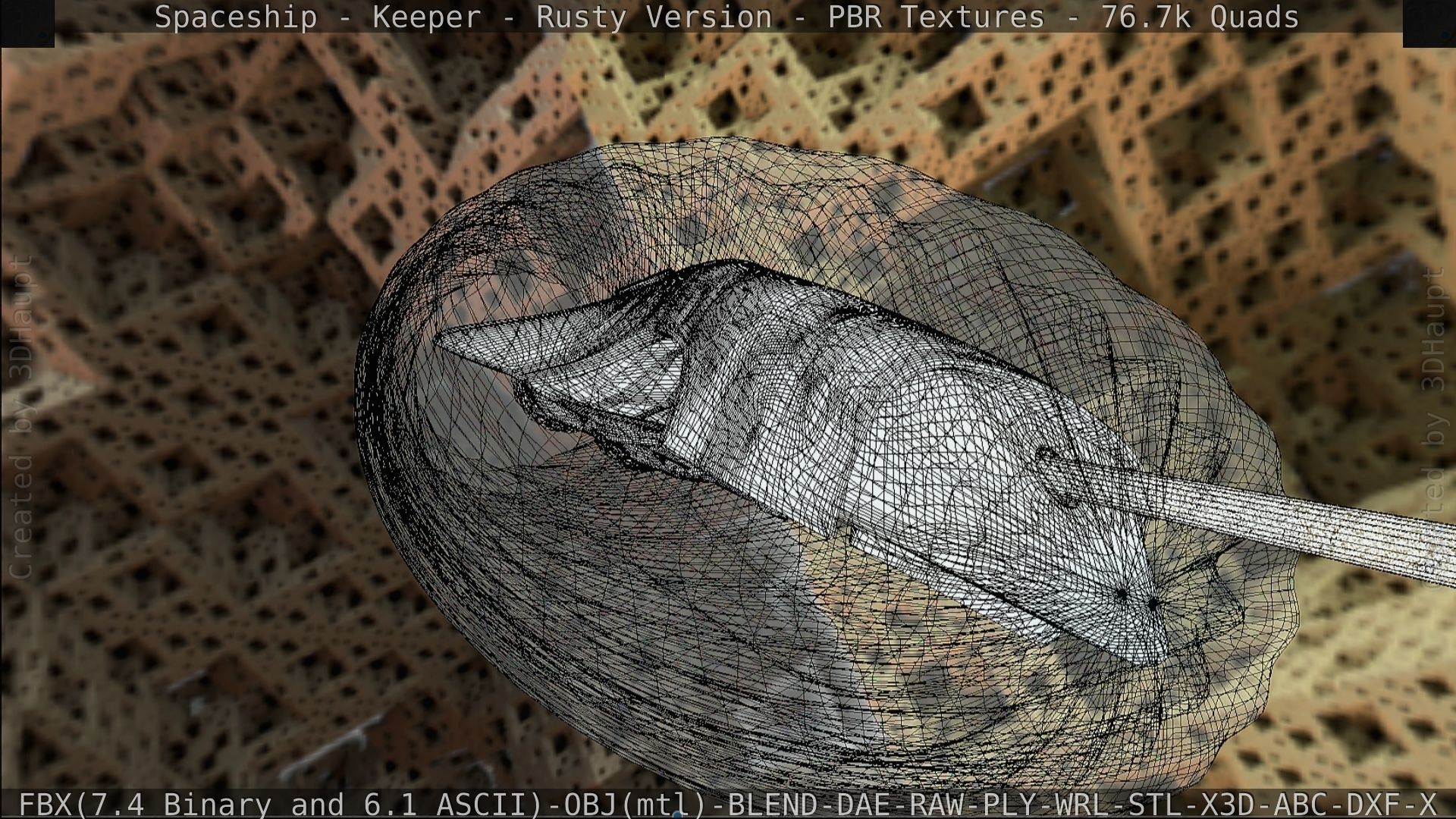 Spaceship - Keeper - Rusty Version 3D model_225