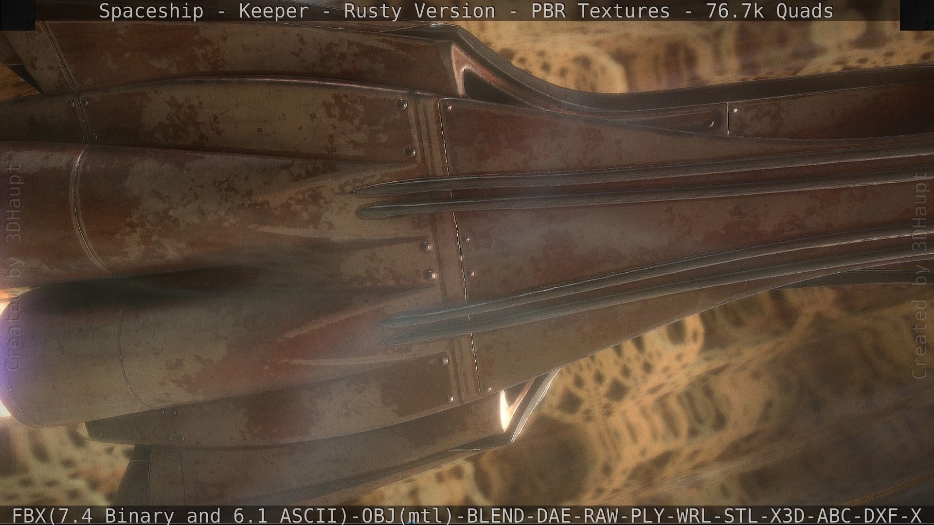 Spaceship - Keeper - Rusty Version 3D model_179