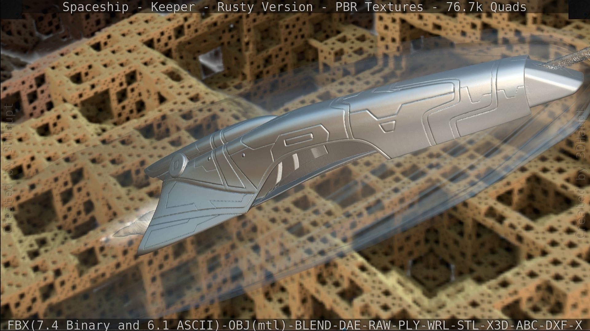 Spaceship - Keeper - Rusty Version 3D model_453