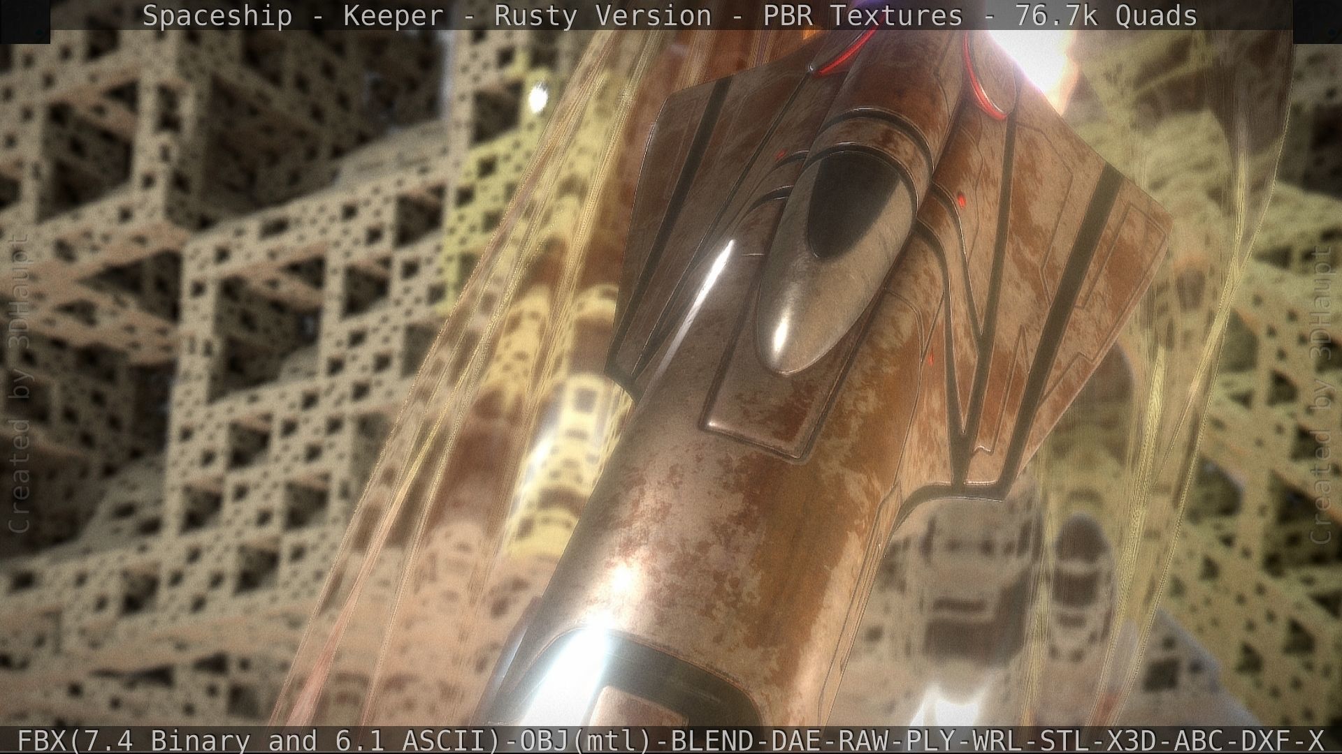 Spaceship - Keeper - Rusty Version 3D model_117