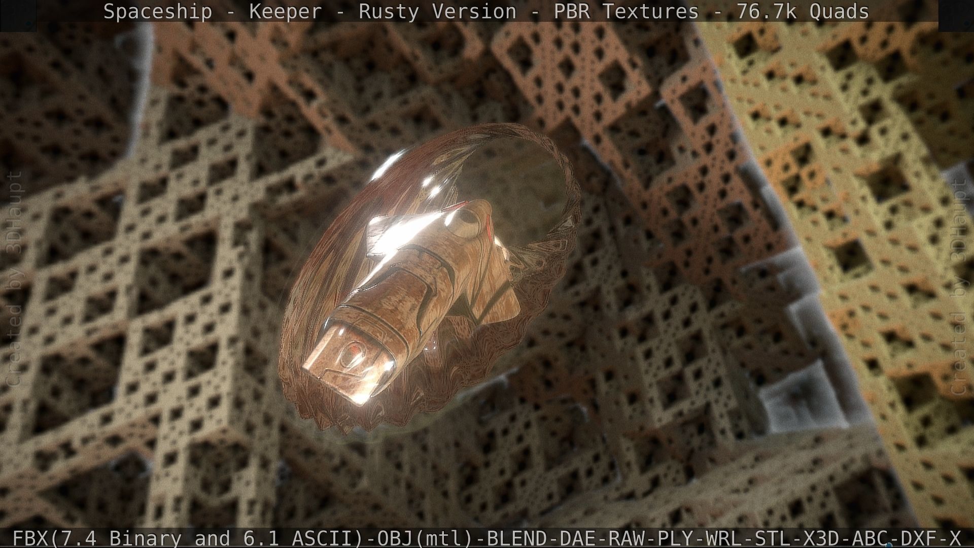 Spaceship - Keeper - Rusty Version 3D model_199