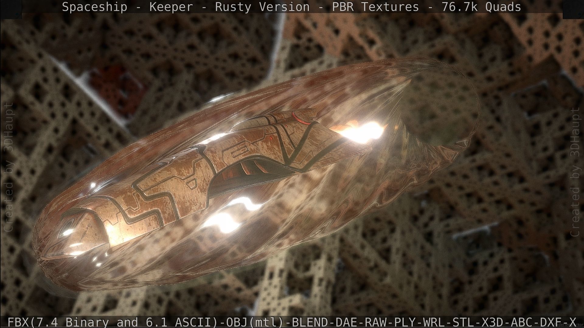 Spaceship - Keeper - Rusty Version 3D model_207