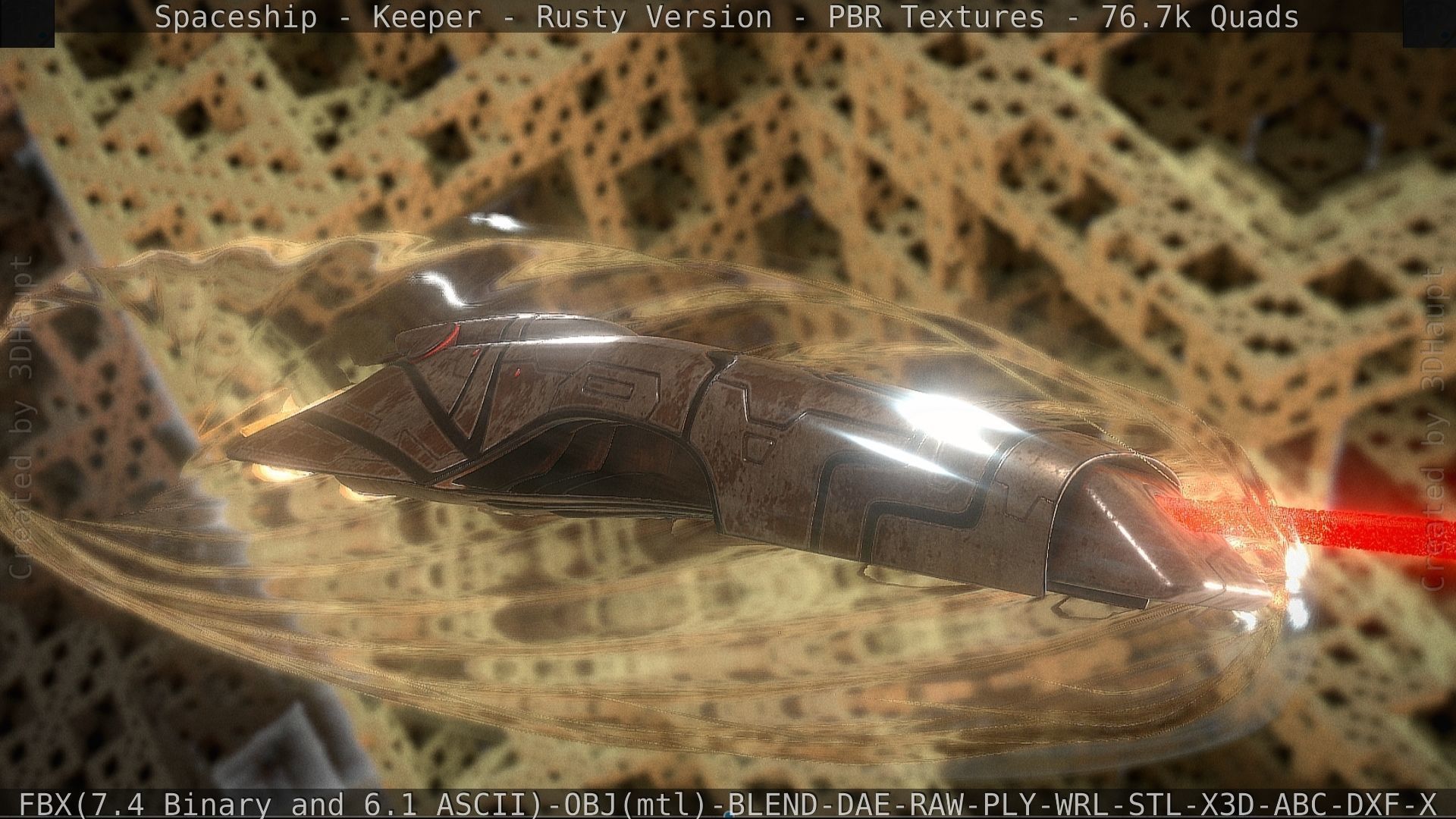 Spaceship - Keeper - Rusty Version 3D model_55