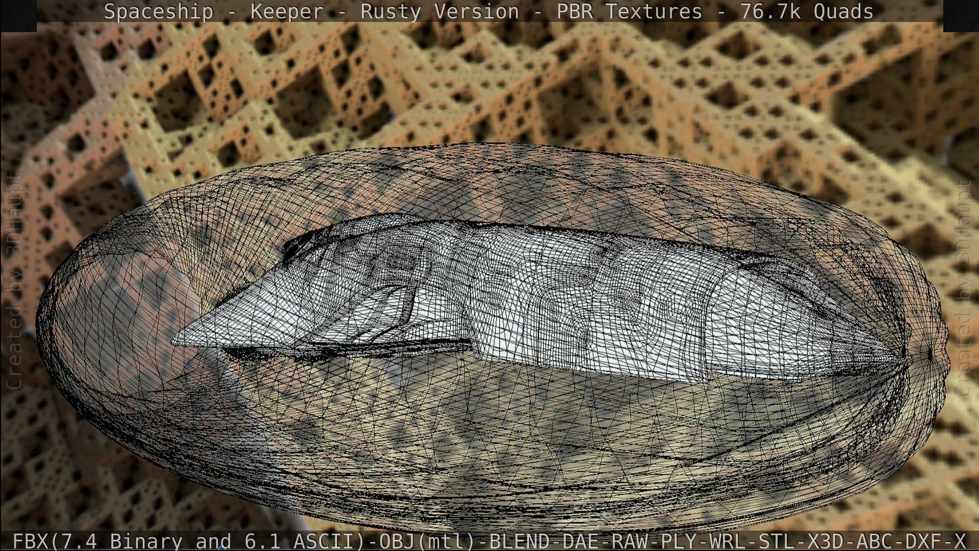 Spaceship - Keeper - Rusty Version 3D model_259