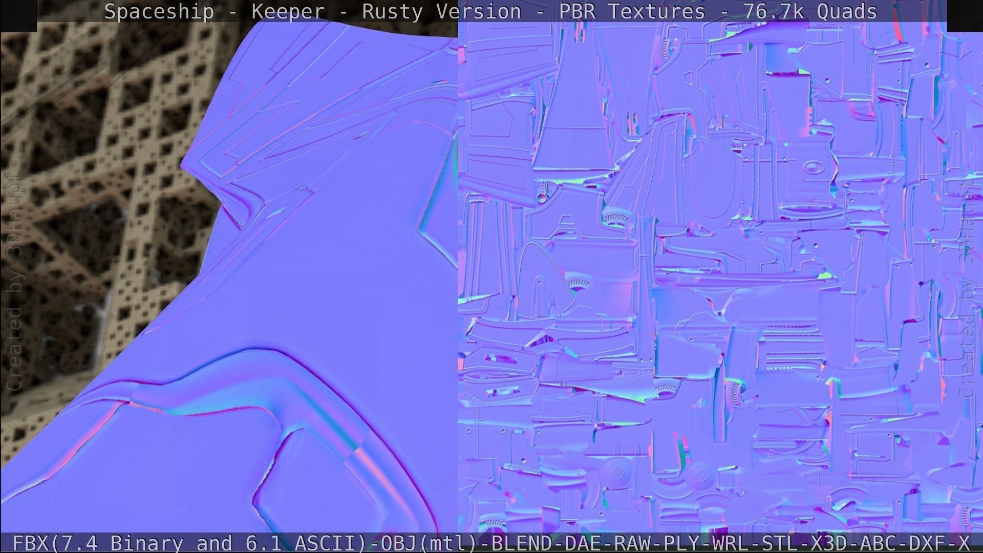 Spaceship - Keeper - Rusty Version 3D model_382