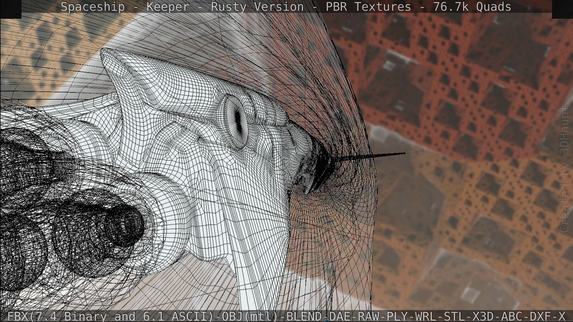 Spaceship - Keeper - Rusty Version 3D model_230