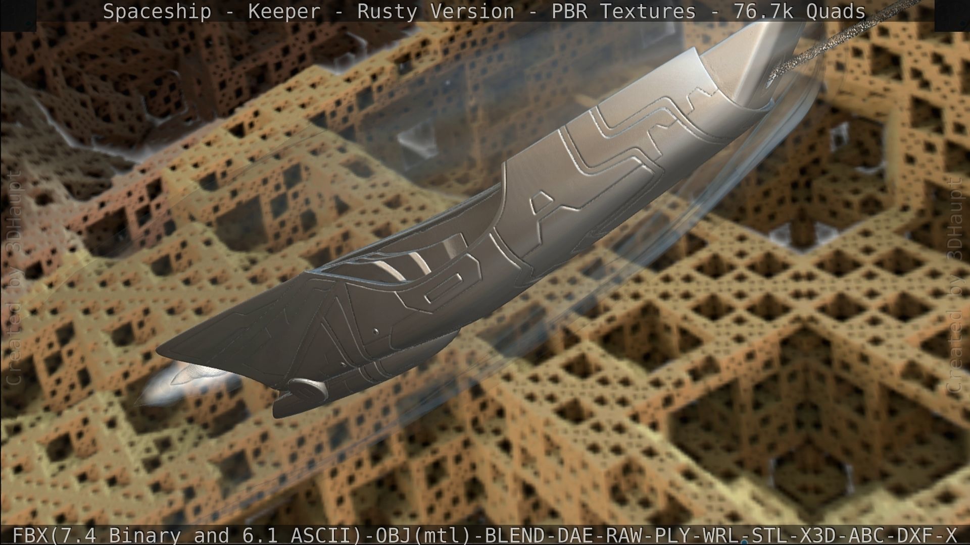 Spaceship - Keeper - Rusty Version 3D model_460