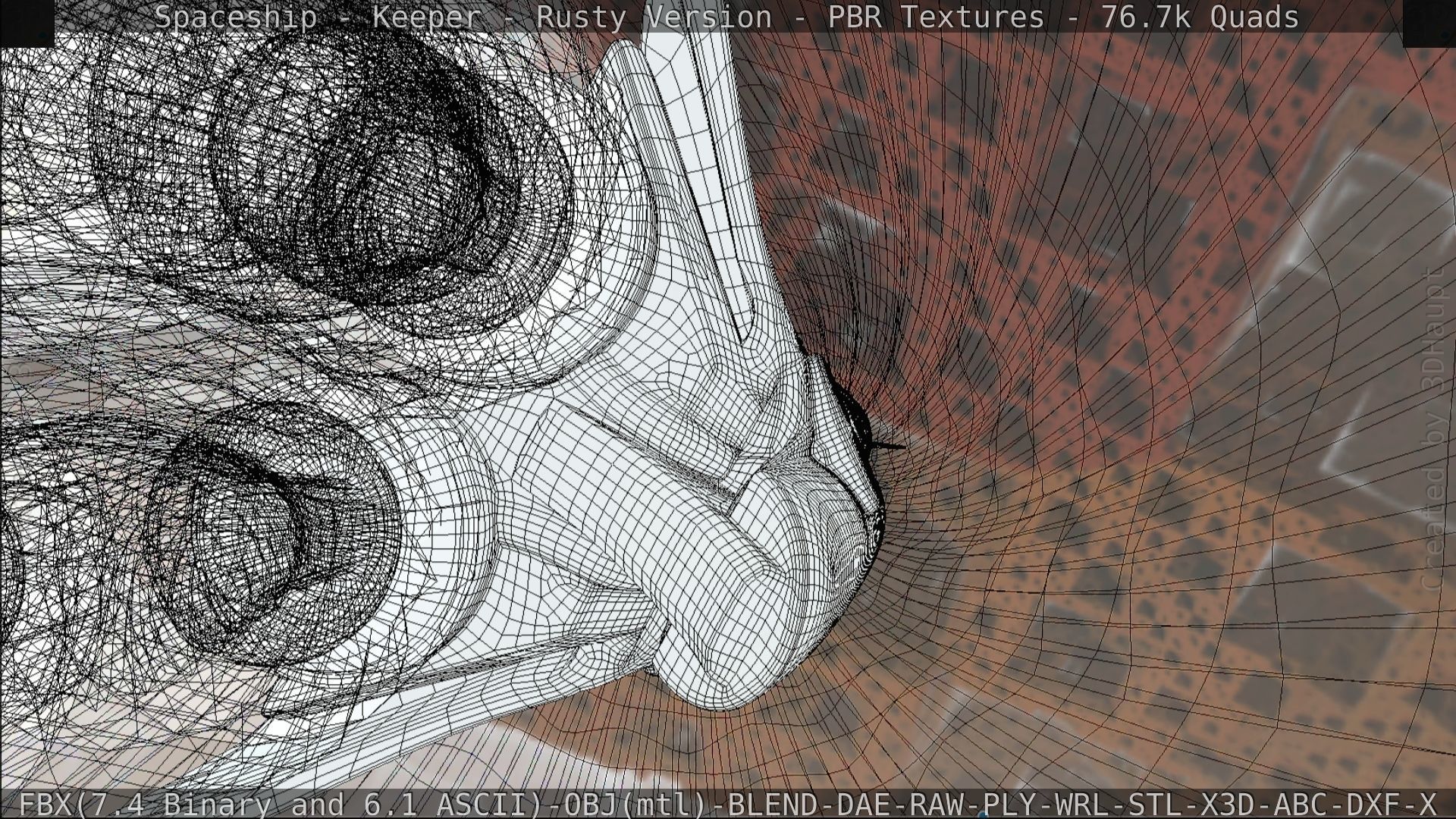 Spaceship - Keeper - Rusty Version 3D model_233