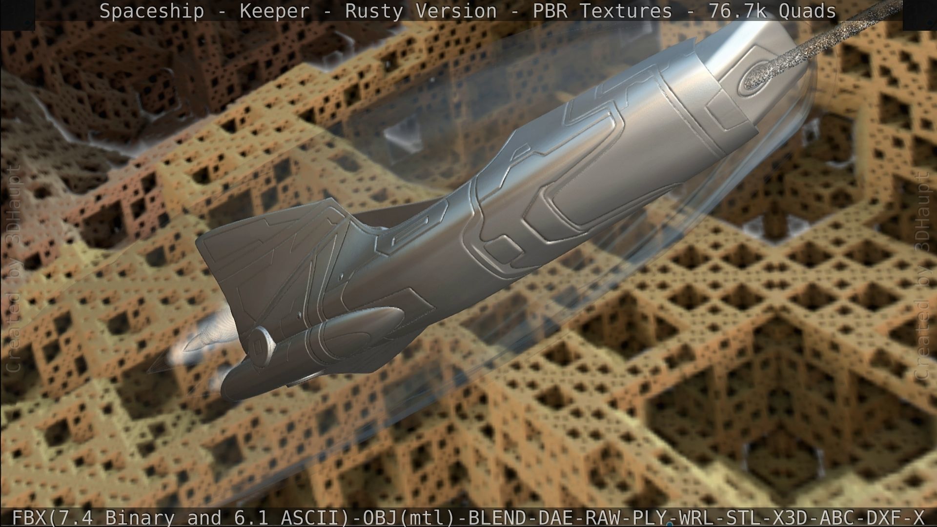 Spaceship - Keeper - Rusty Version 3D model_455