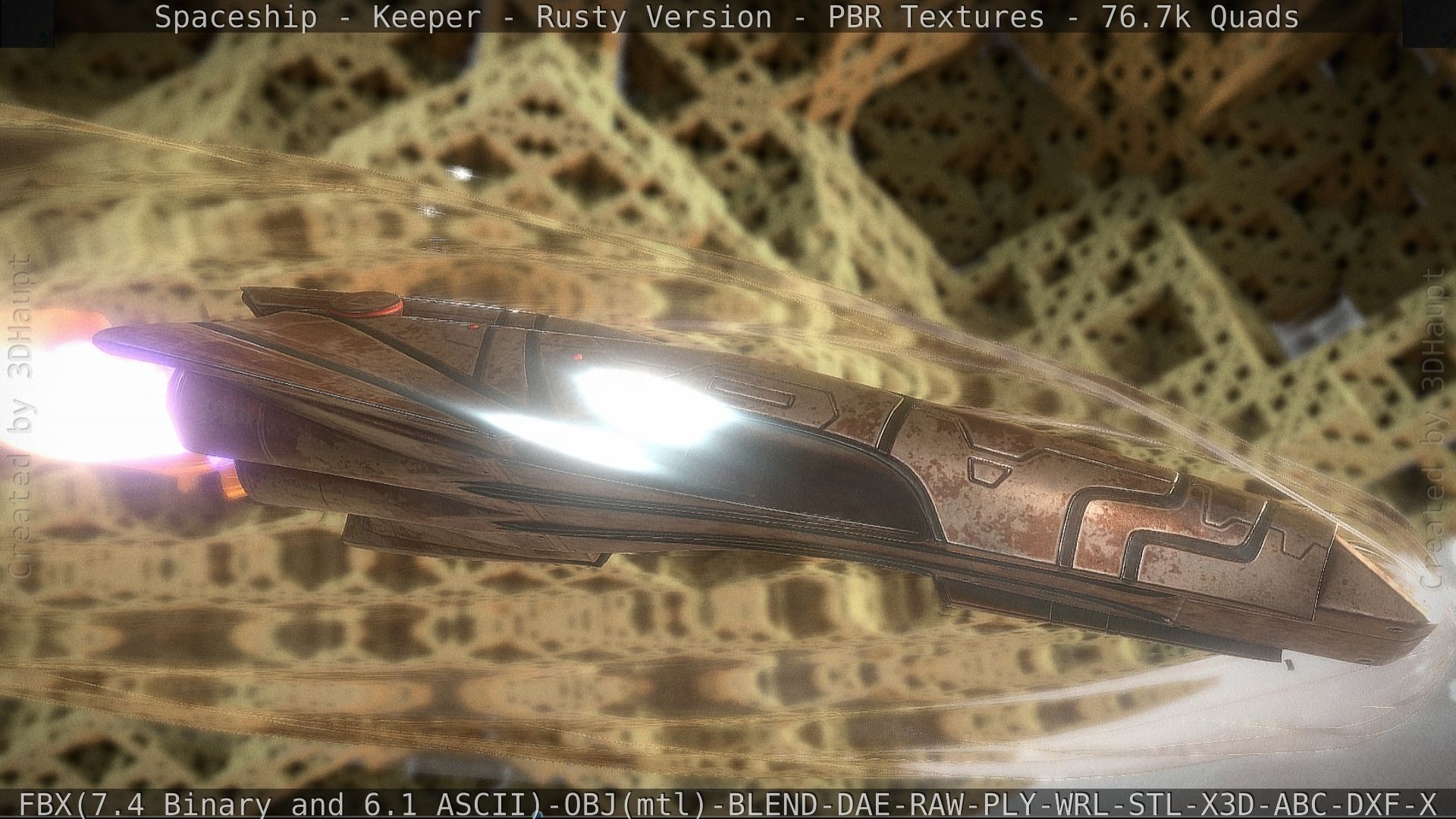 Spaceship - Keeper - Rusty Version 3D model_50