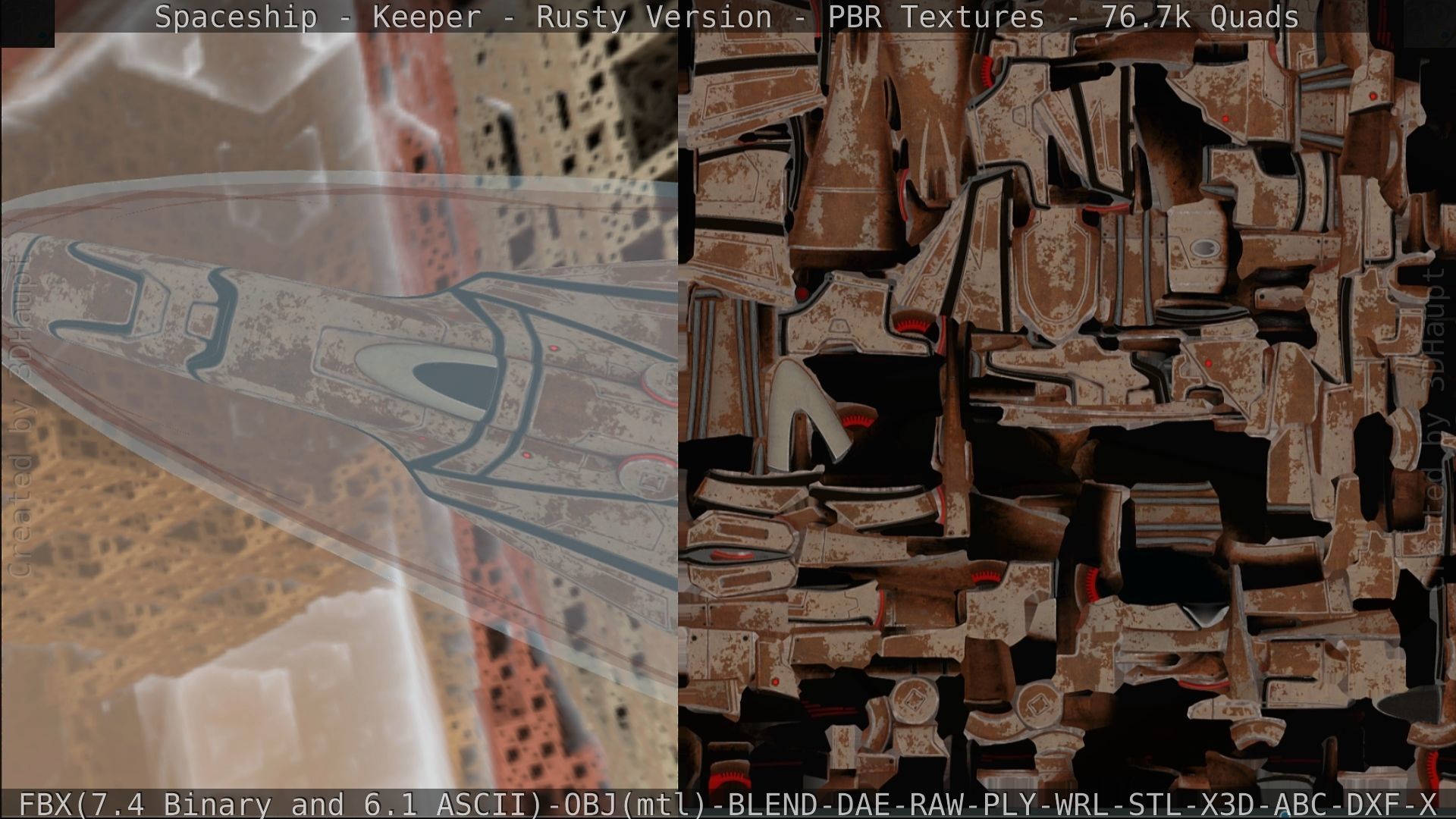 Spaceship - Keeper - Rusty Version 3D model_271