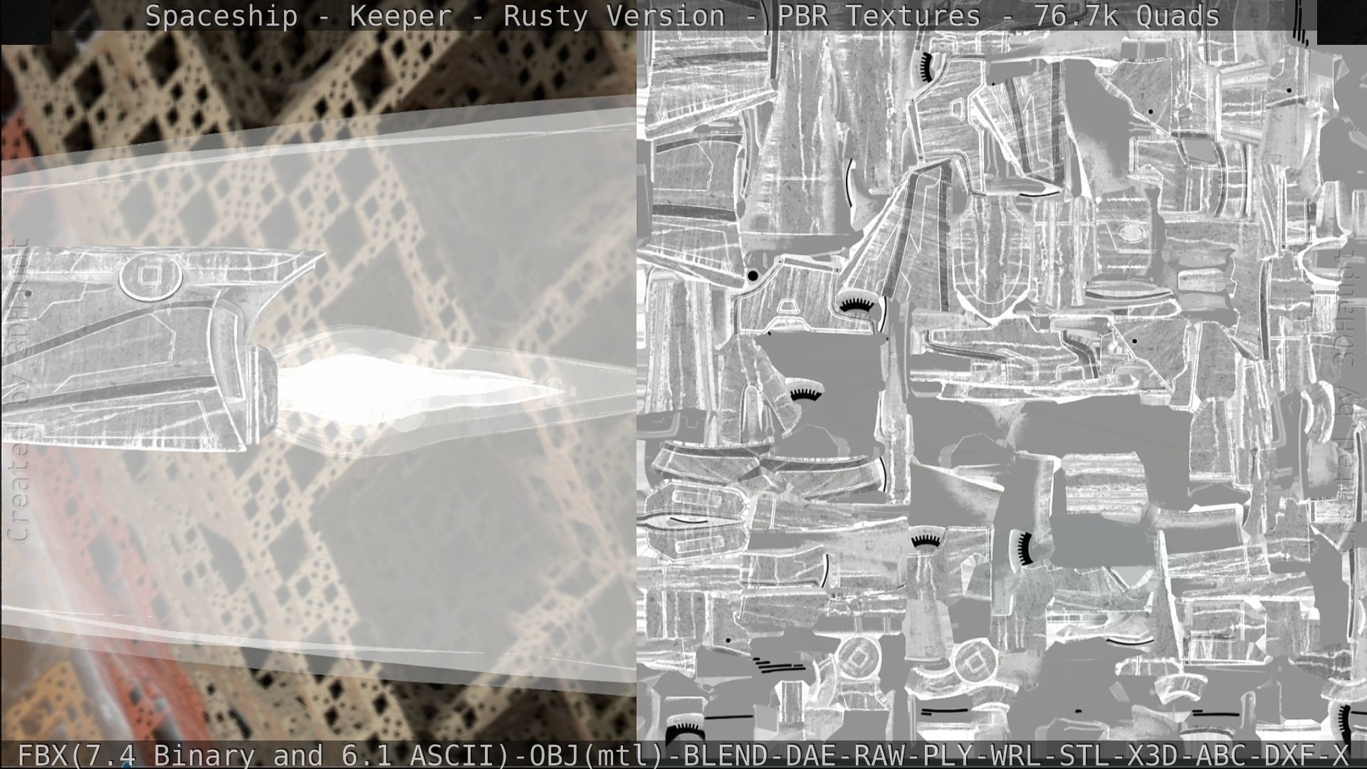 Spaceship - Keeper - Rusty Version 3D model_329