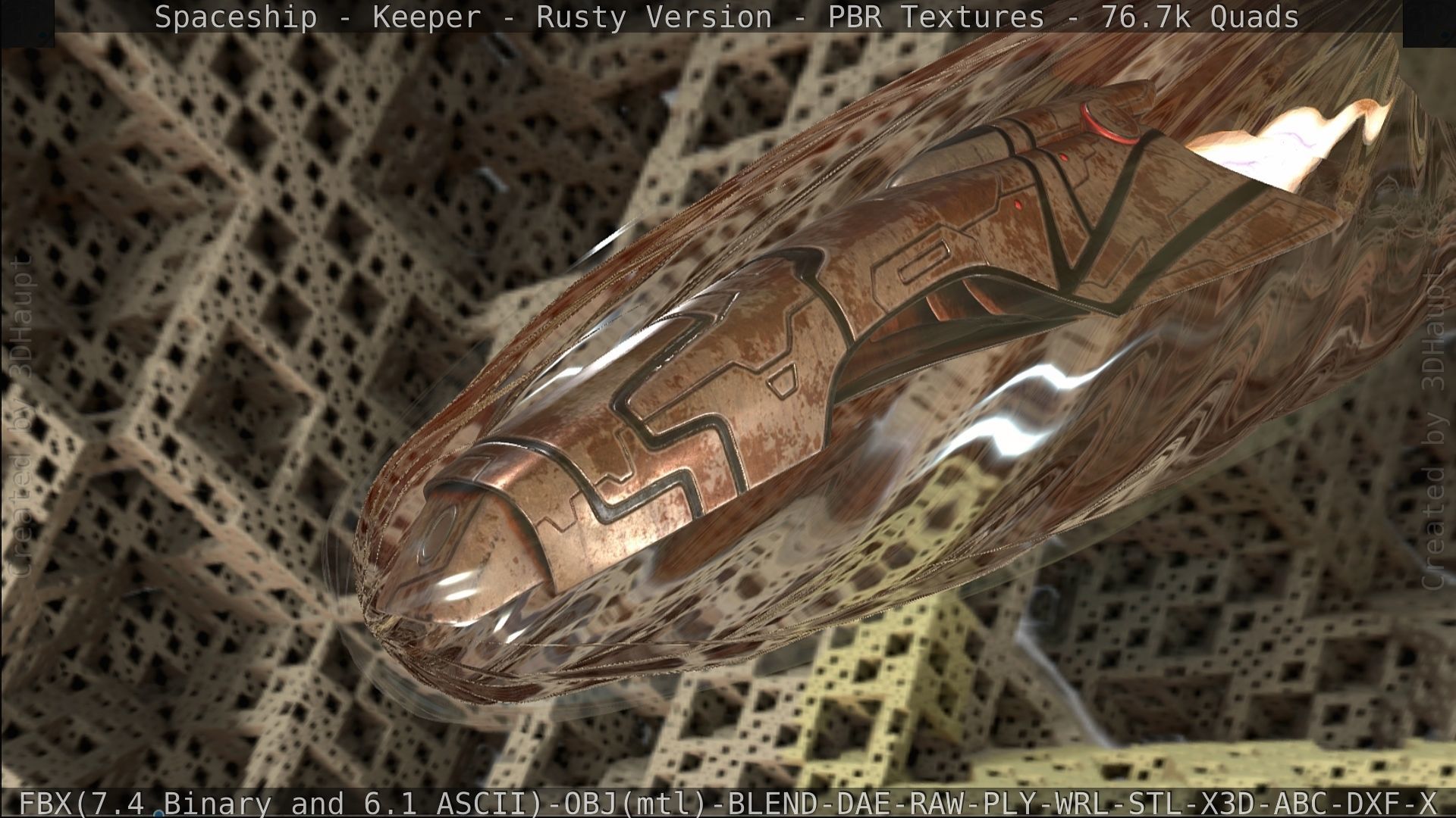 Spaceship - Keeper - Rusty Version 3D model_478