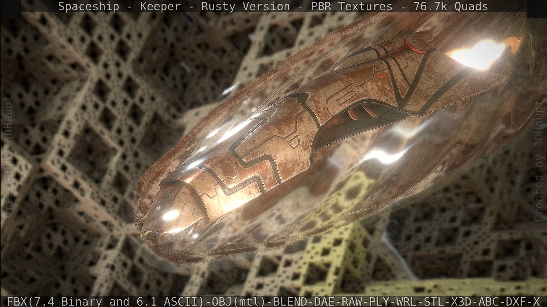 Spaceship - Keeper - Rusty Version 3D model_476