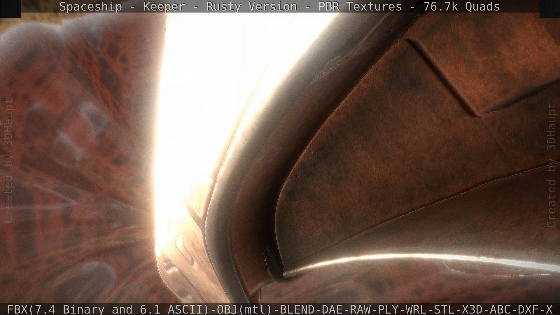 Spaceship - Keeper - Rusty Version 3D model_89