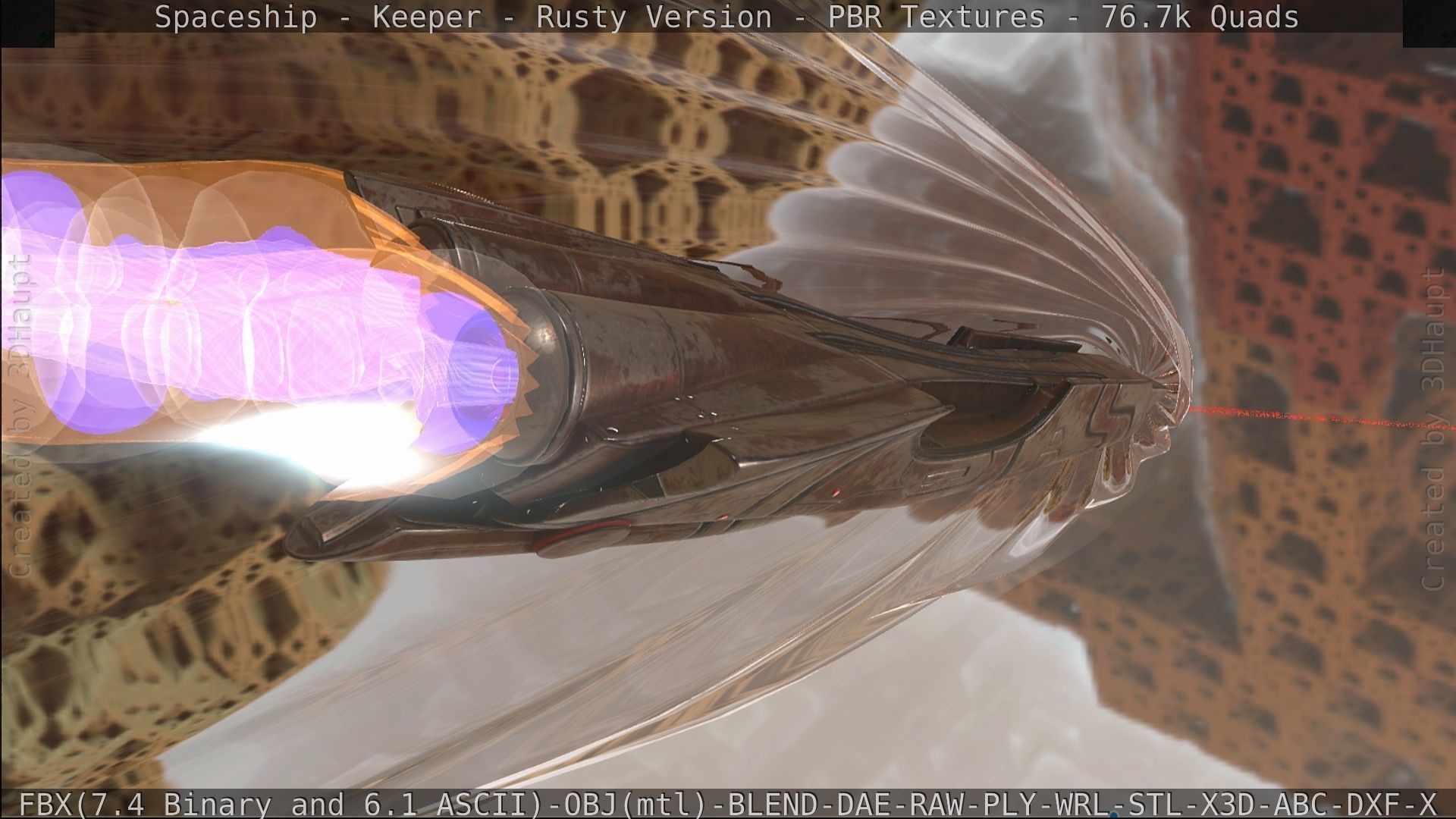 Spaceship - Keeper - Rusty Version 3D model_505