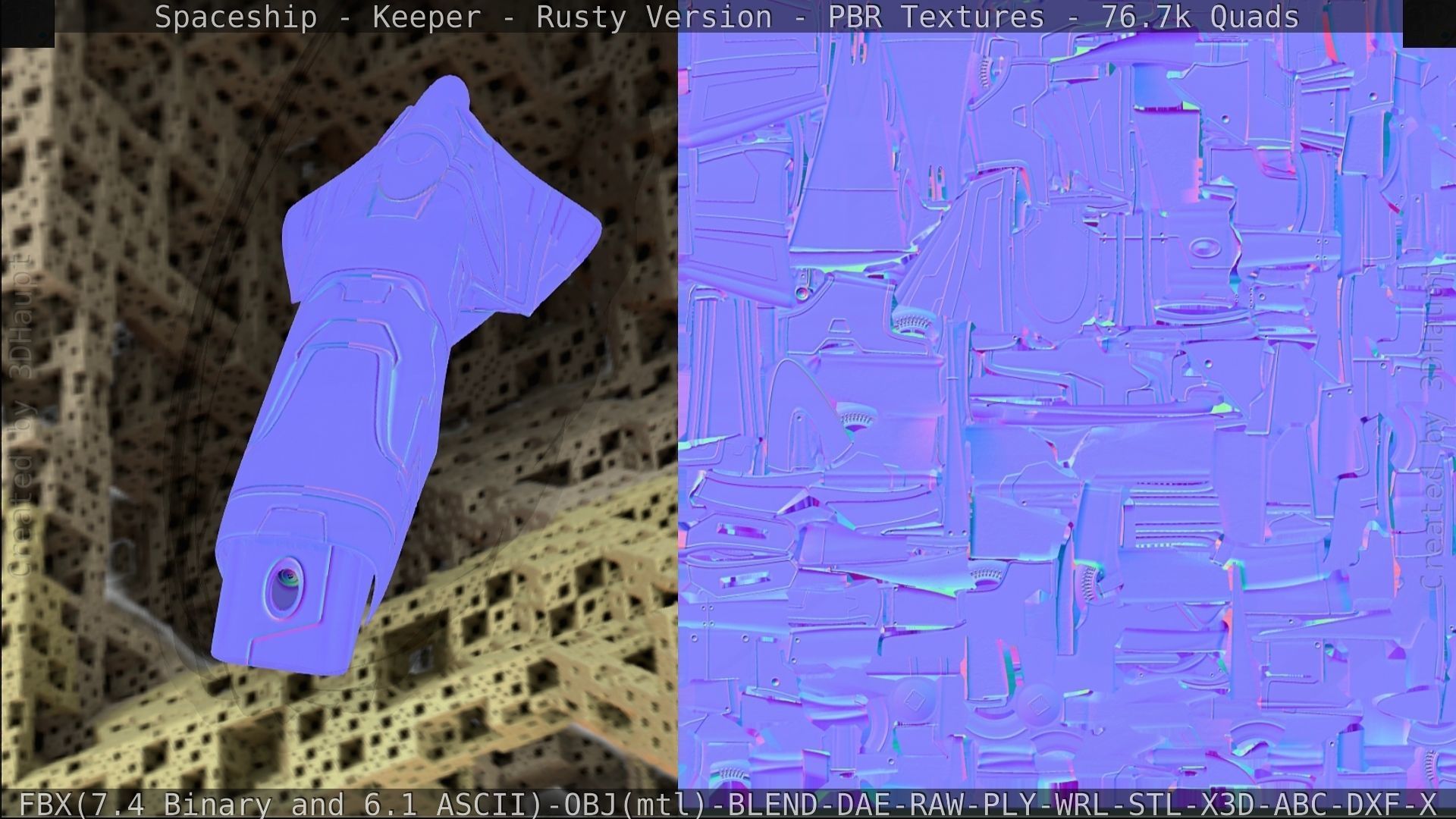 Spaceship - Keeper - Rusty Version 3D model_407