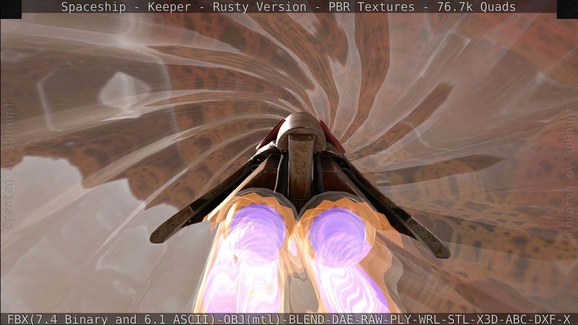 Spaceship - Keeper - Rusty Version 3D model_514