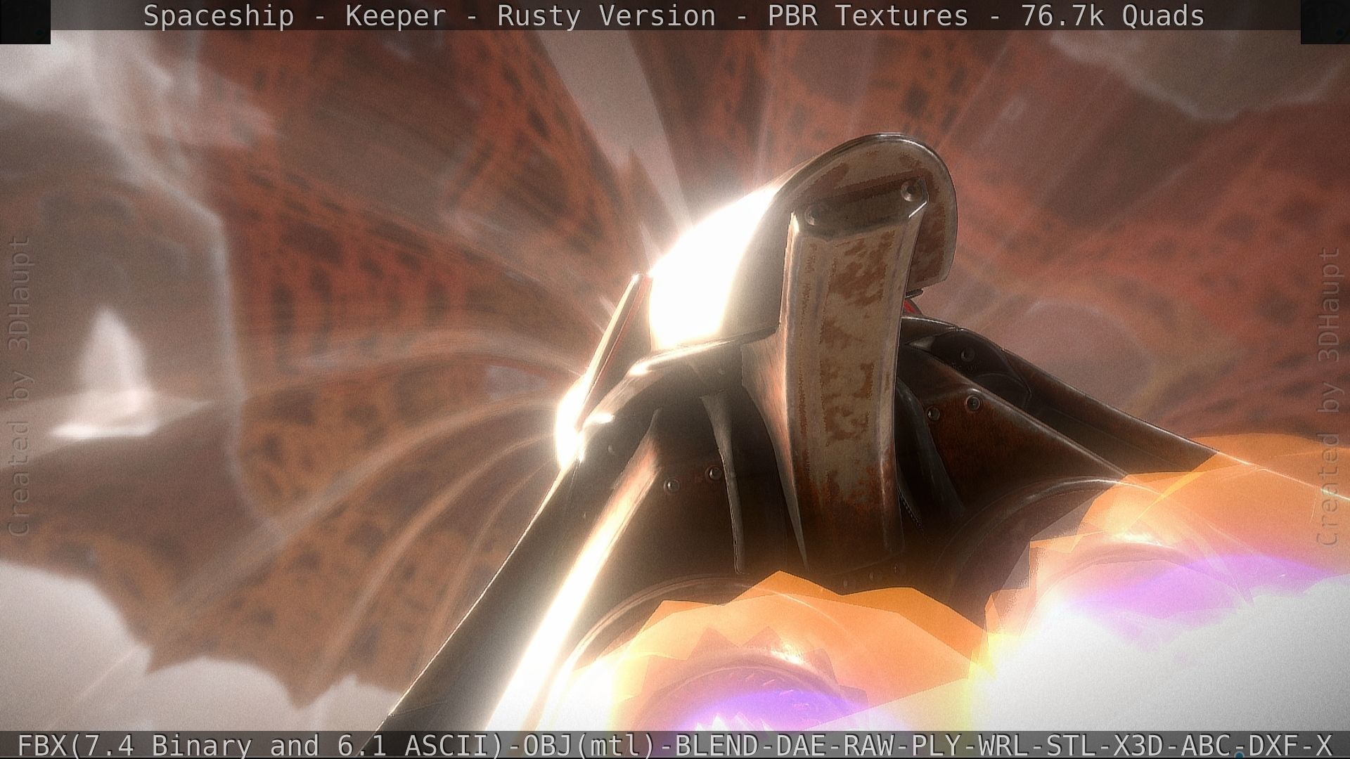 Spaceship - Keeper - Rusty Version 3D model_30