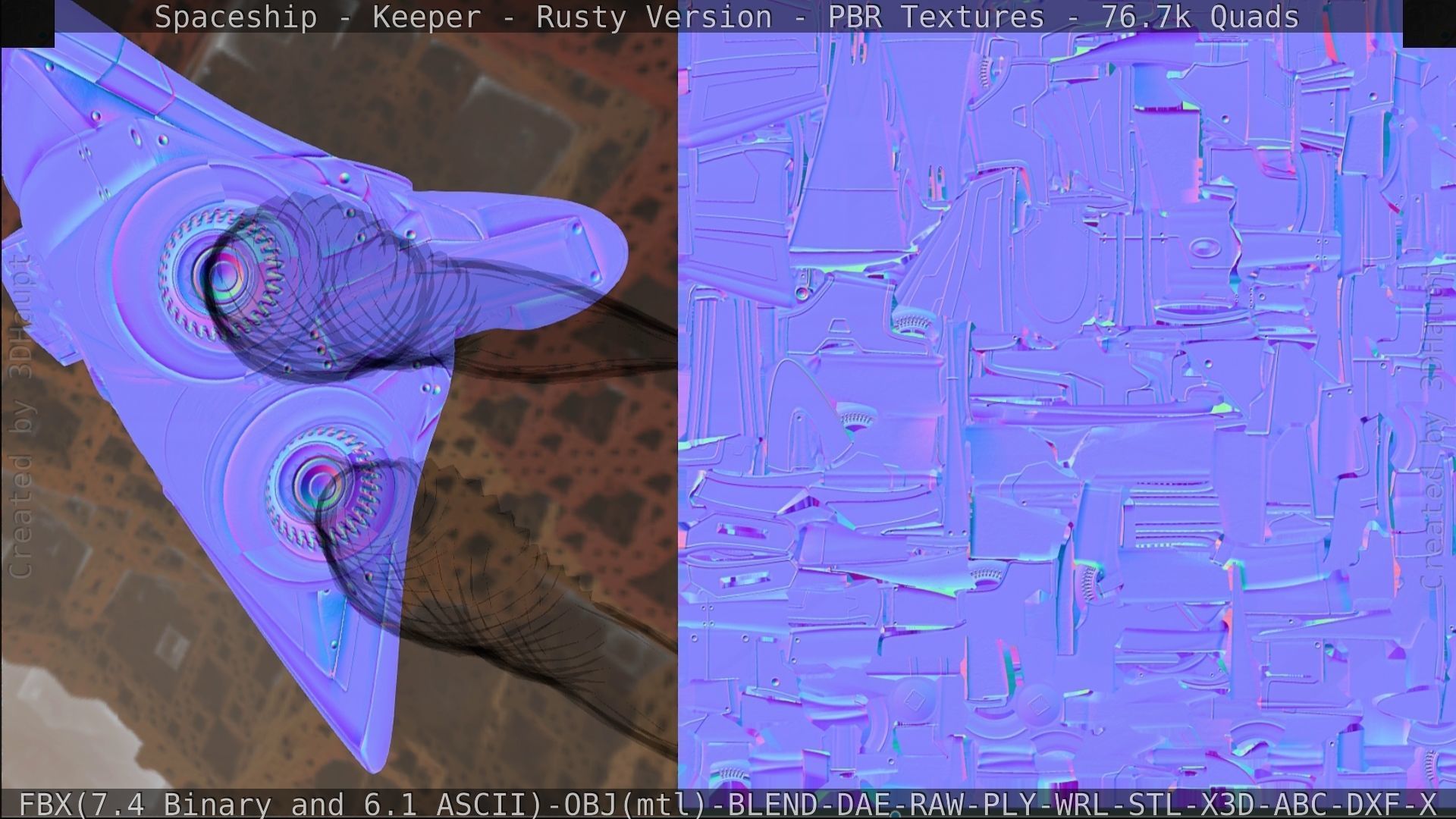 Spaceship - Keeper - Rusty Version 3D model_391