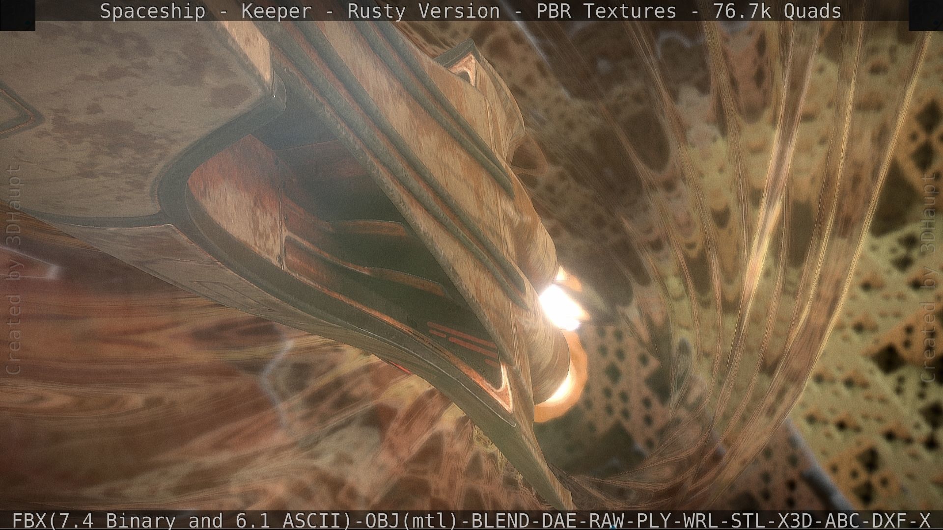 Spaceship - Keeper - Rusty Version 3D model_190