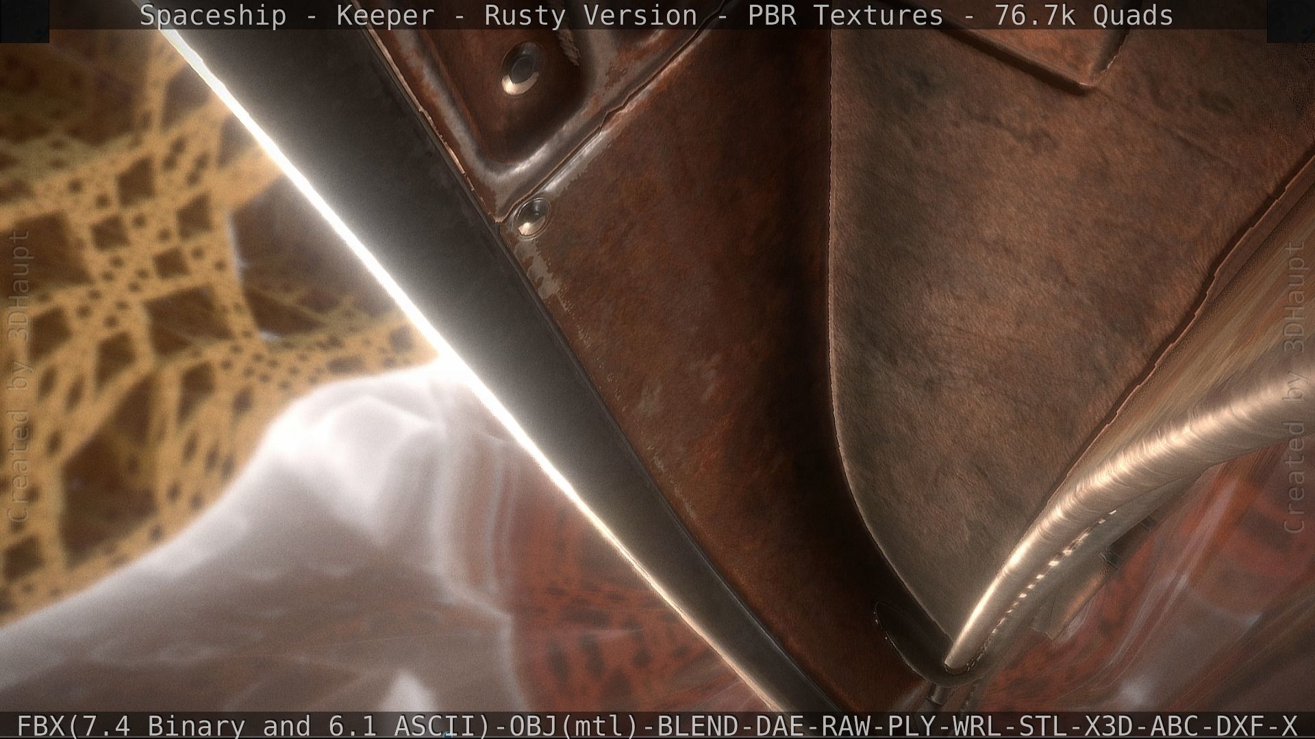 Spaceship - Keeper - Rusty Version 3D model_92