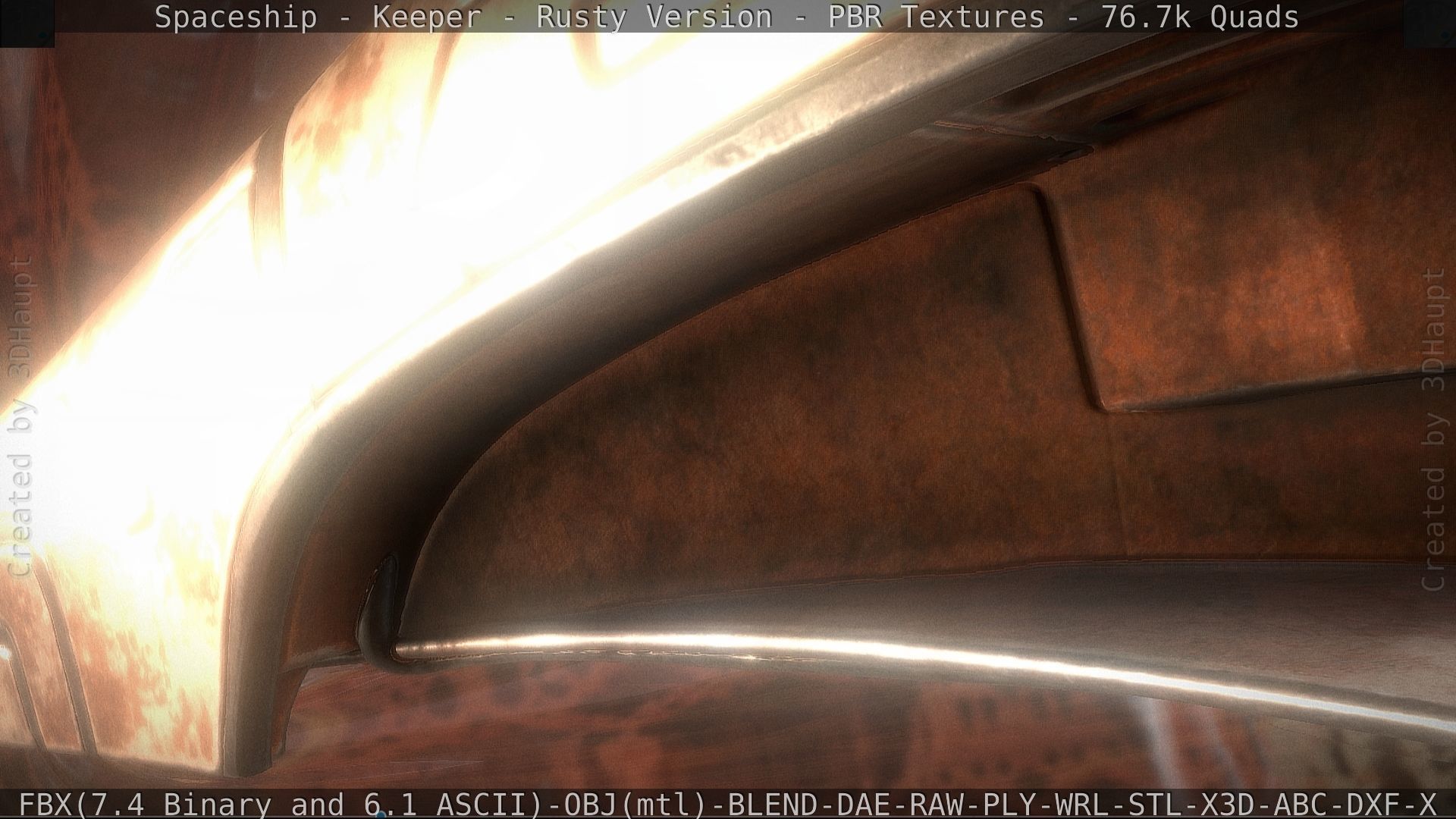 Spaceship - Keeper - Rusty Version 3D model_91